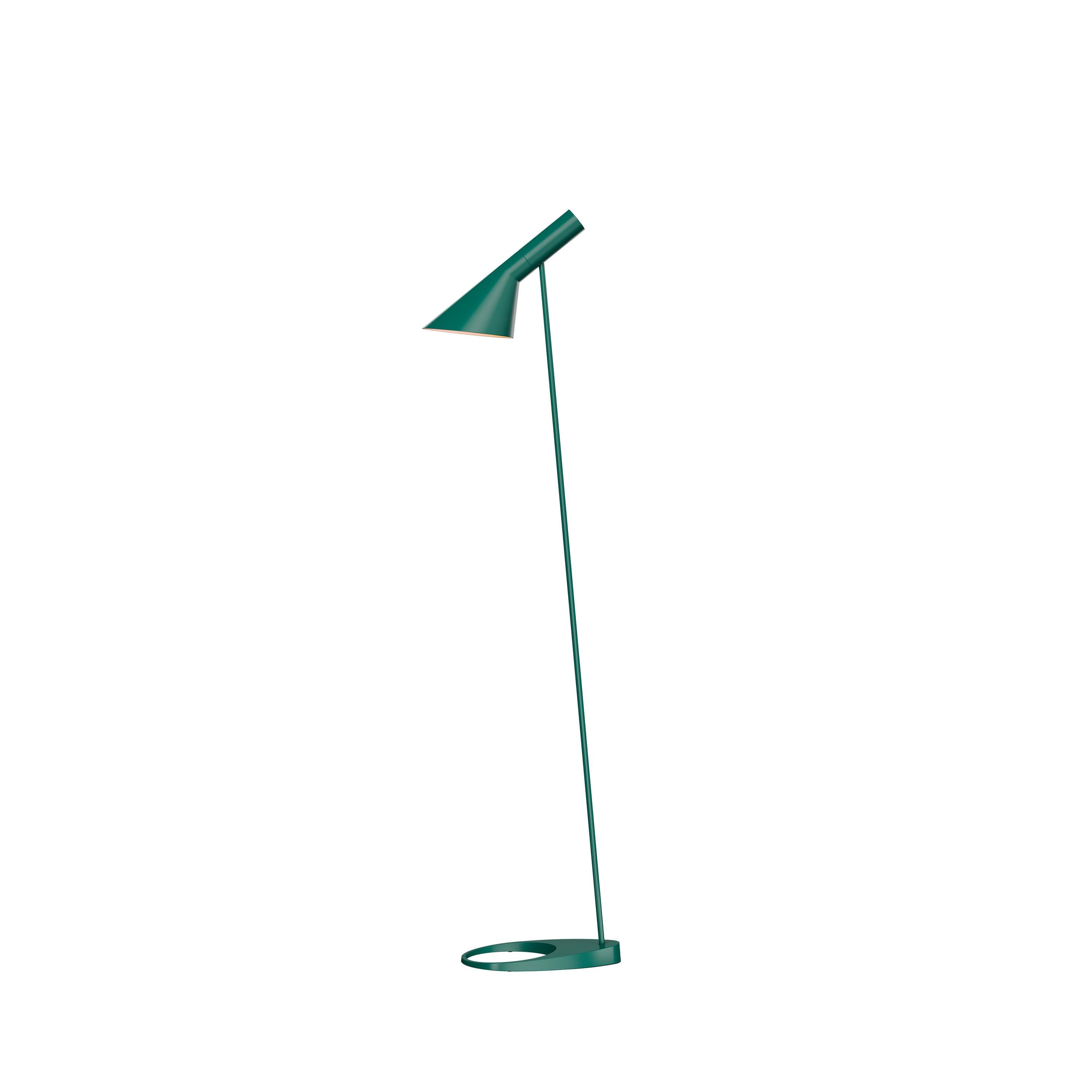 Im Angebot: Stehlampe AJ von Arne Jacobsen, Louis Poulsen, Grün (dark green.jpg)
