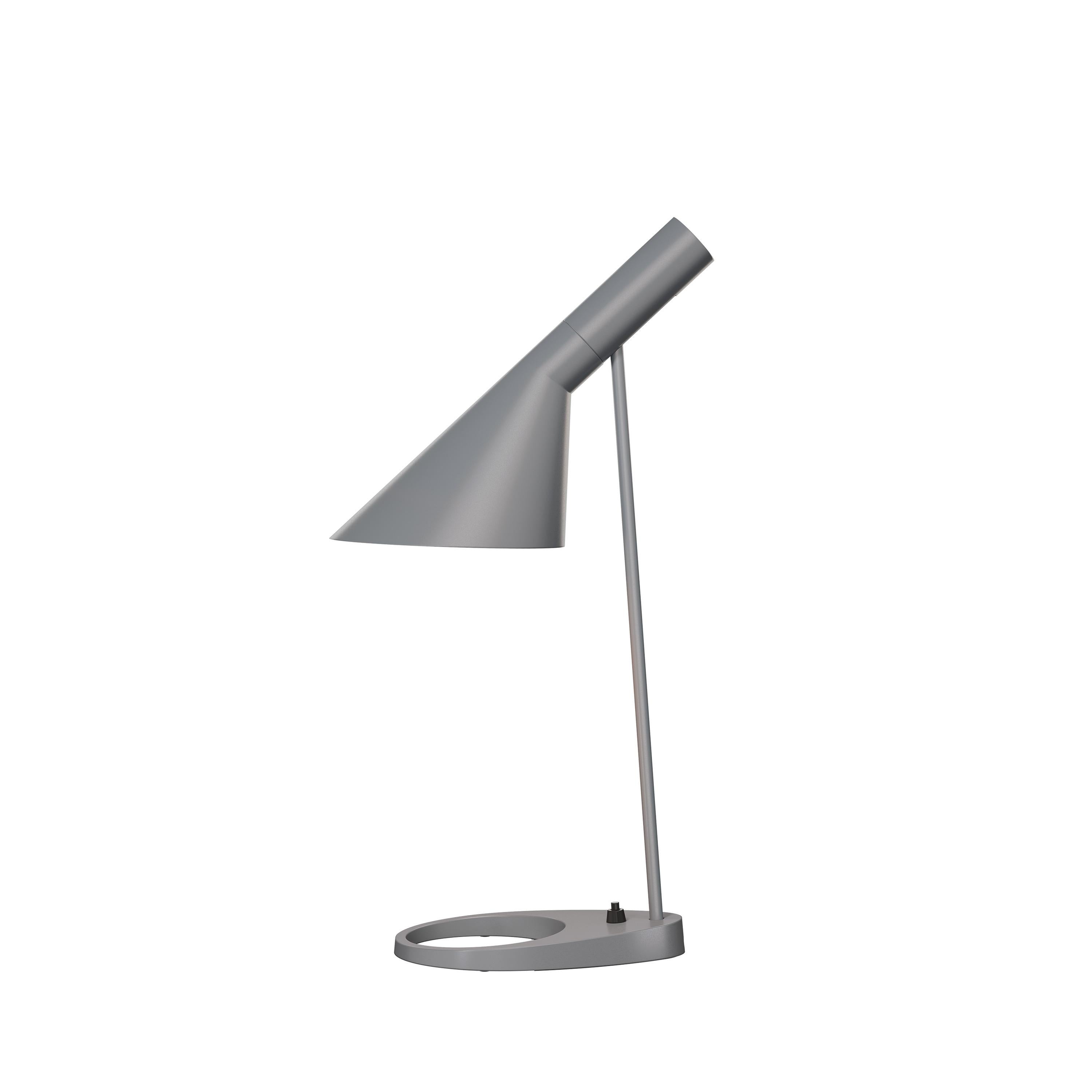 For Sale: Gray (dark grey.jpg) Louis Poulsen AJ Table Lamp by Arne Jacobsen
