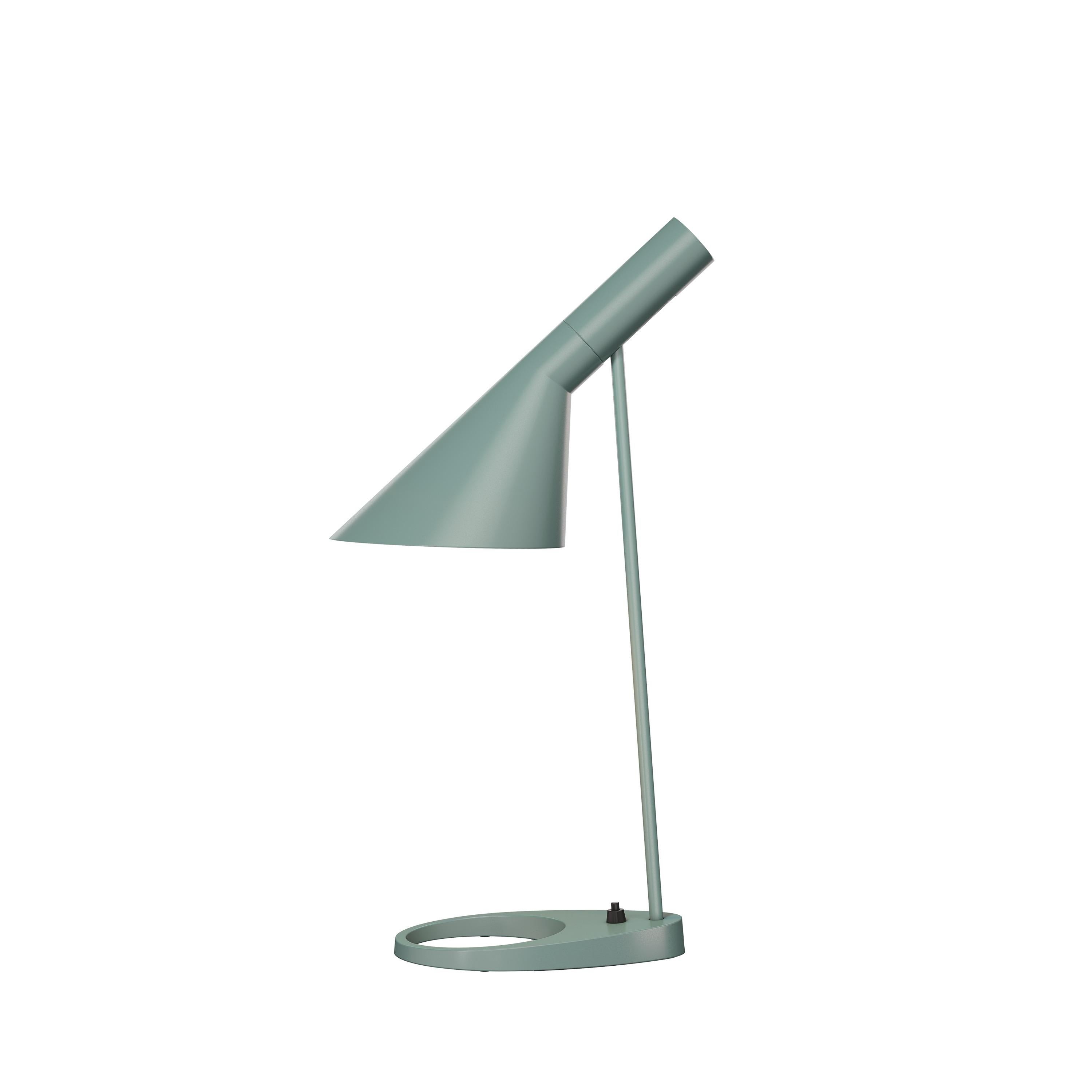 Im Angebot: Louis Poulsen AJ Tischlampe von Arne Jacobsen, Green (pale petroleum.jpg)