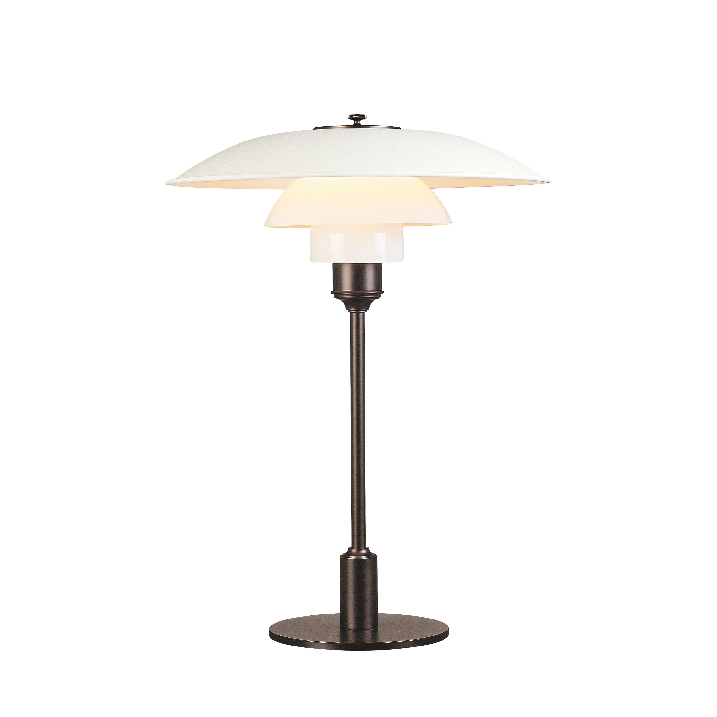 For Sale: White (white.jpg) Louis Poulsen PH 3½-2½ Color Table Lamp by Poul Henningsen