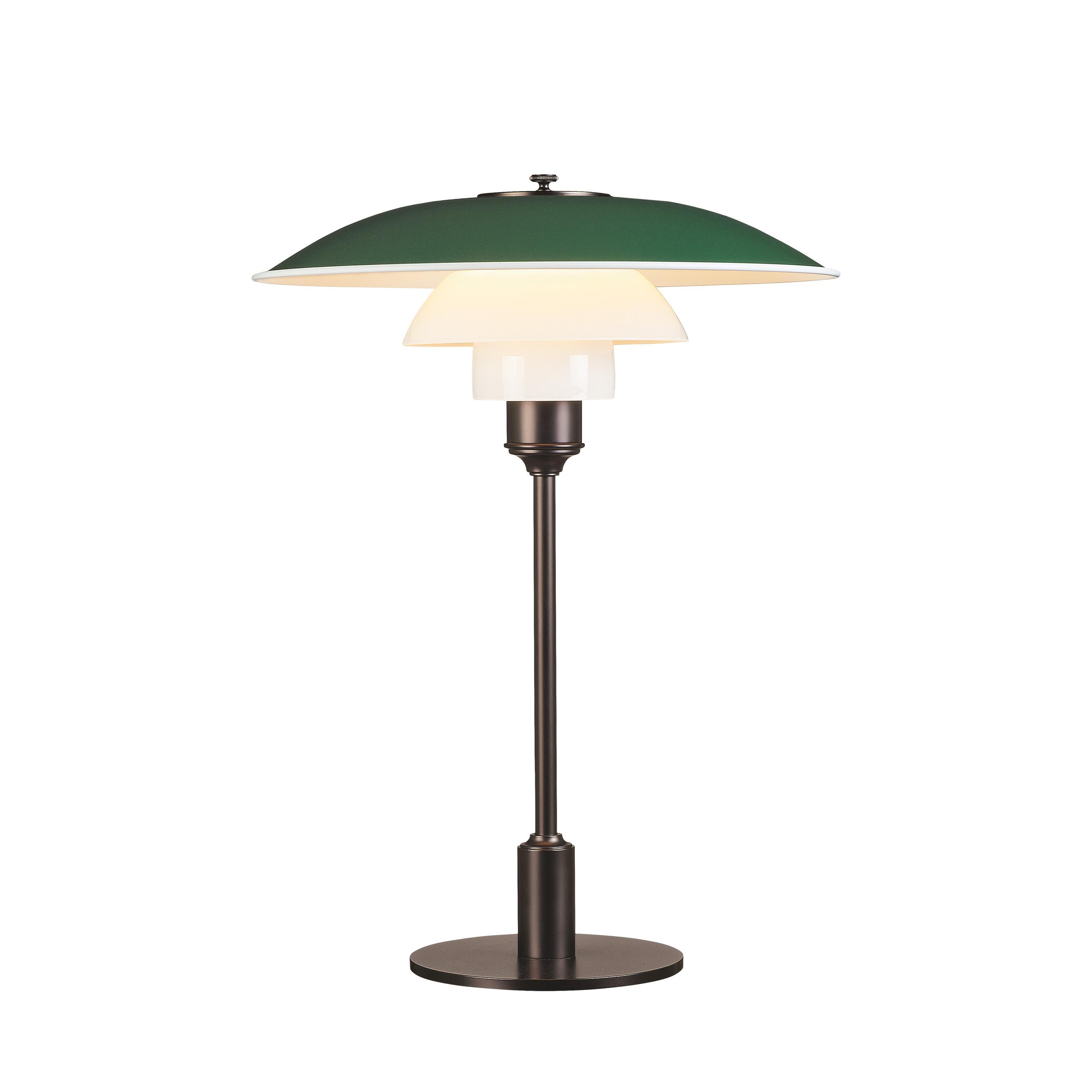 For Sale: Green (green.jpg) Louis Poulsen PH 3½-2½ Color Table Lamp by Poul Henningsen
