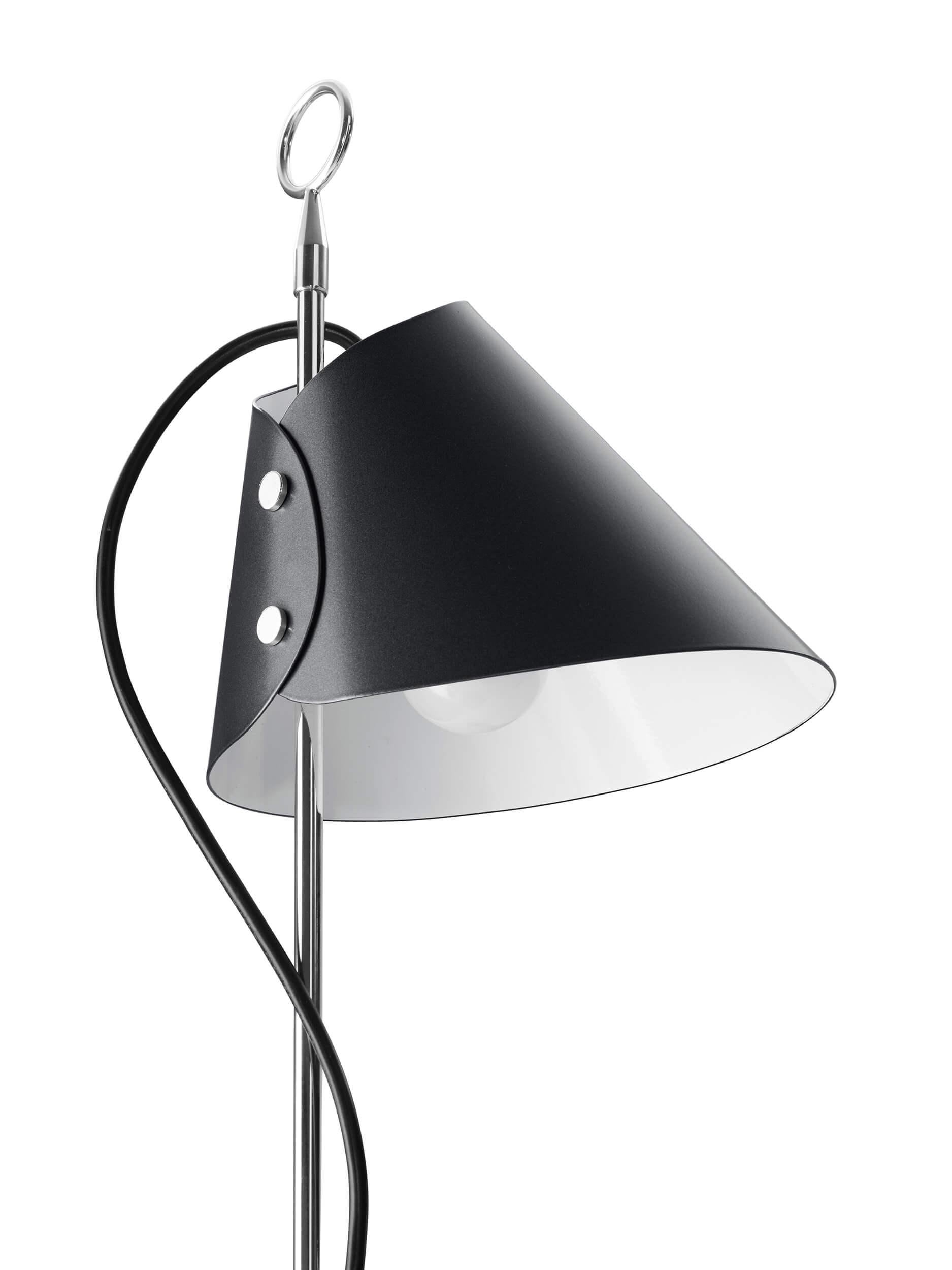 For Sale: Gray (0600C - Chromed finish) Azucena Monachella Floor Lamp by Luigi Caccia Dominioni 2