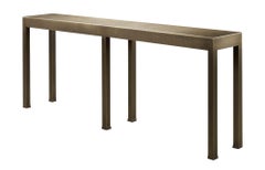 Promemoria Gong Console Table in Hammered Bronze by Romeo Sozzi