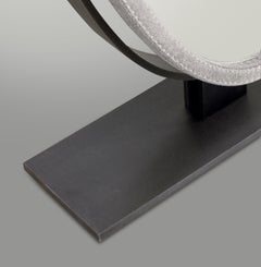 Promemoria Ingrid Mirror in Bronze and Fabric Covering by Romeo Sozzi
