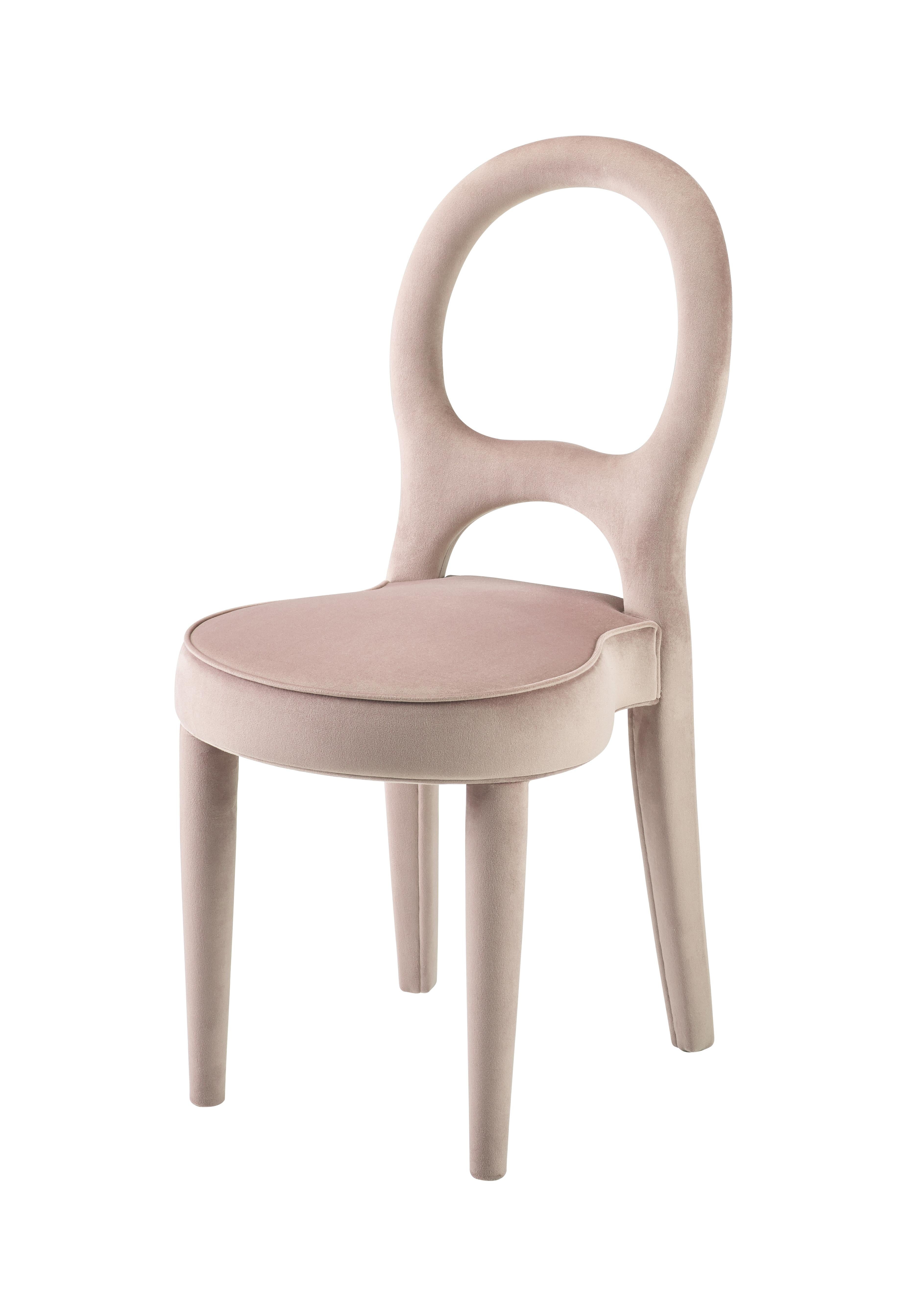 For Sale: Gray (rainbow 15.jpg) Promemoria Bilou Bilou Chair Covered in Fabric by Romeo Sozzi