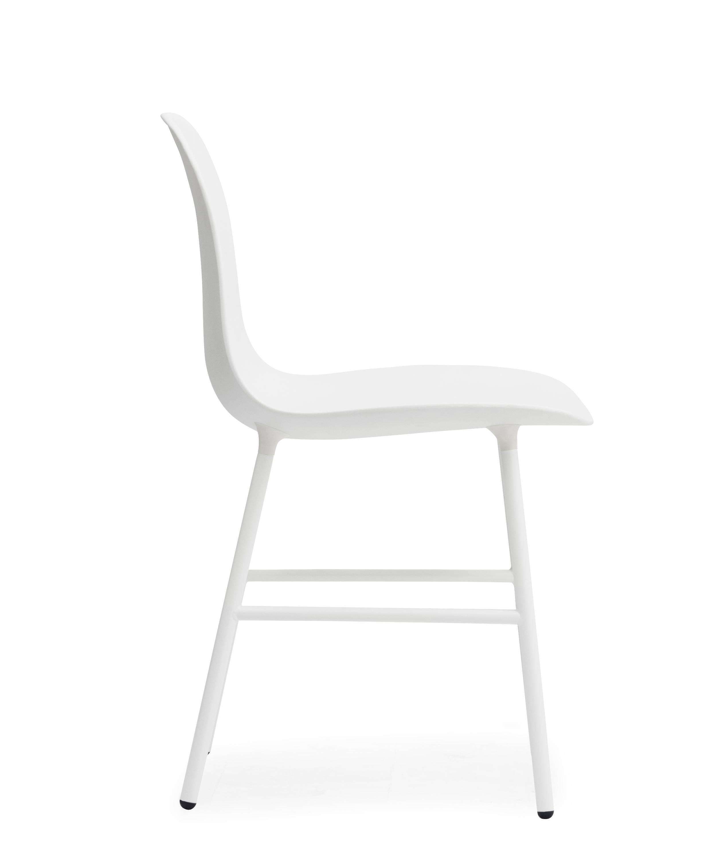 For Sale: White (Form White) Normann Copenhagen Form Chair in Steel by Simon Legald 3
