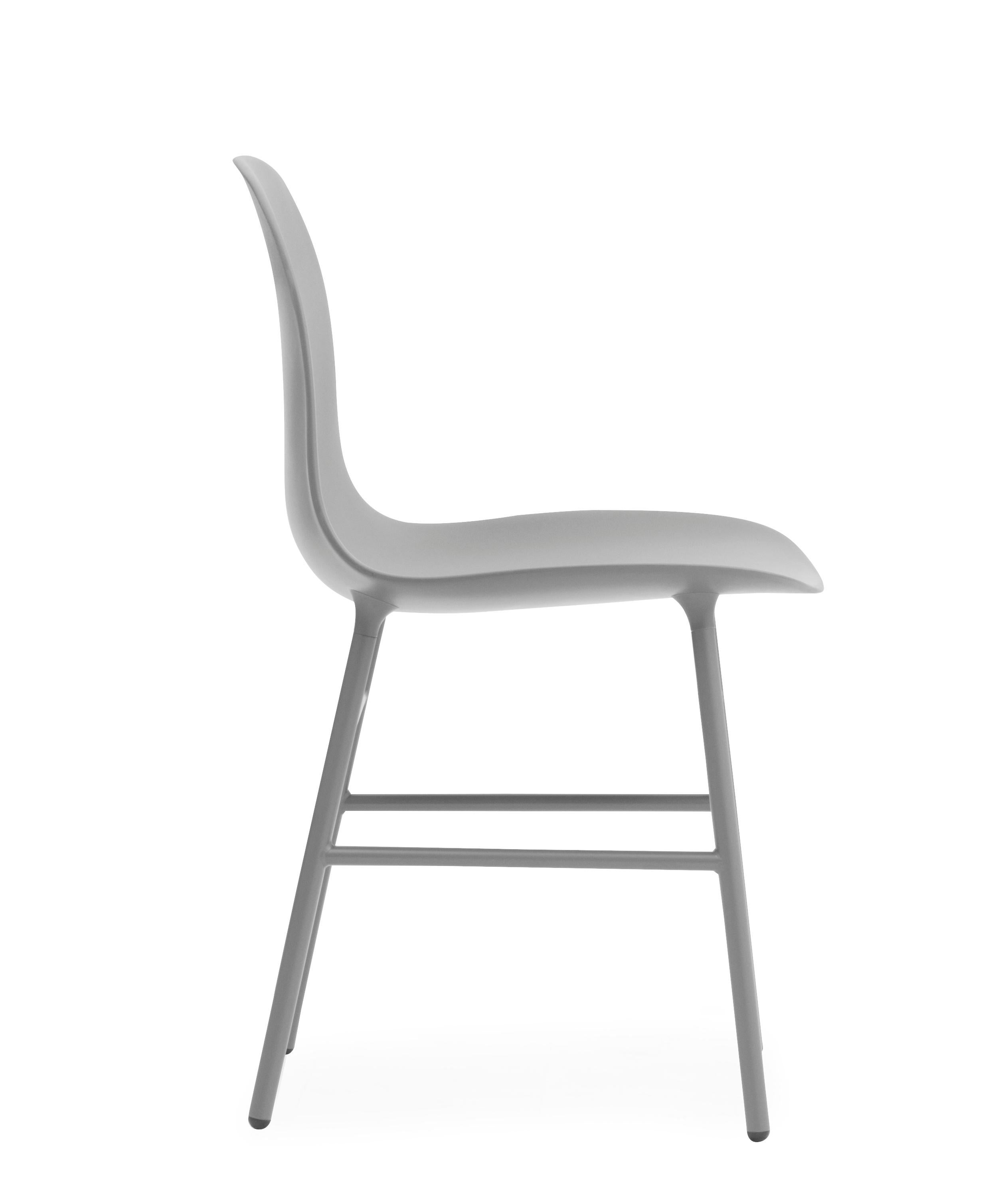For Sale: Gray (Form Gray) Normann Copenhagen Form Chair in Steel by Simon Legald 3