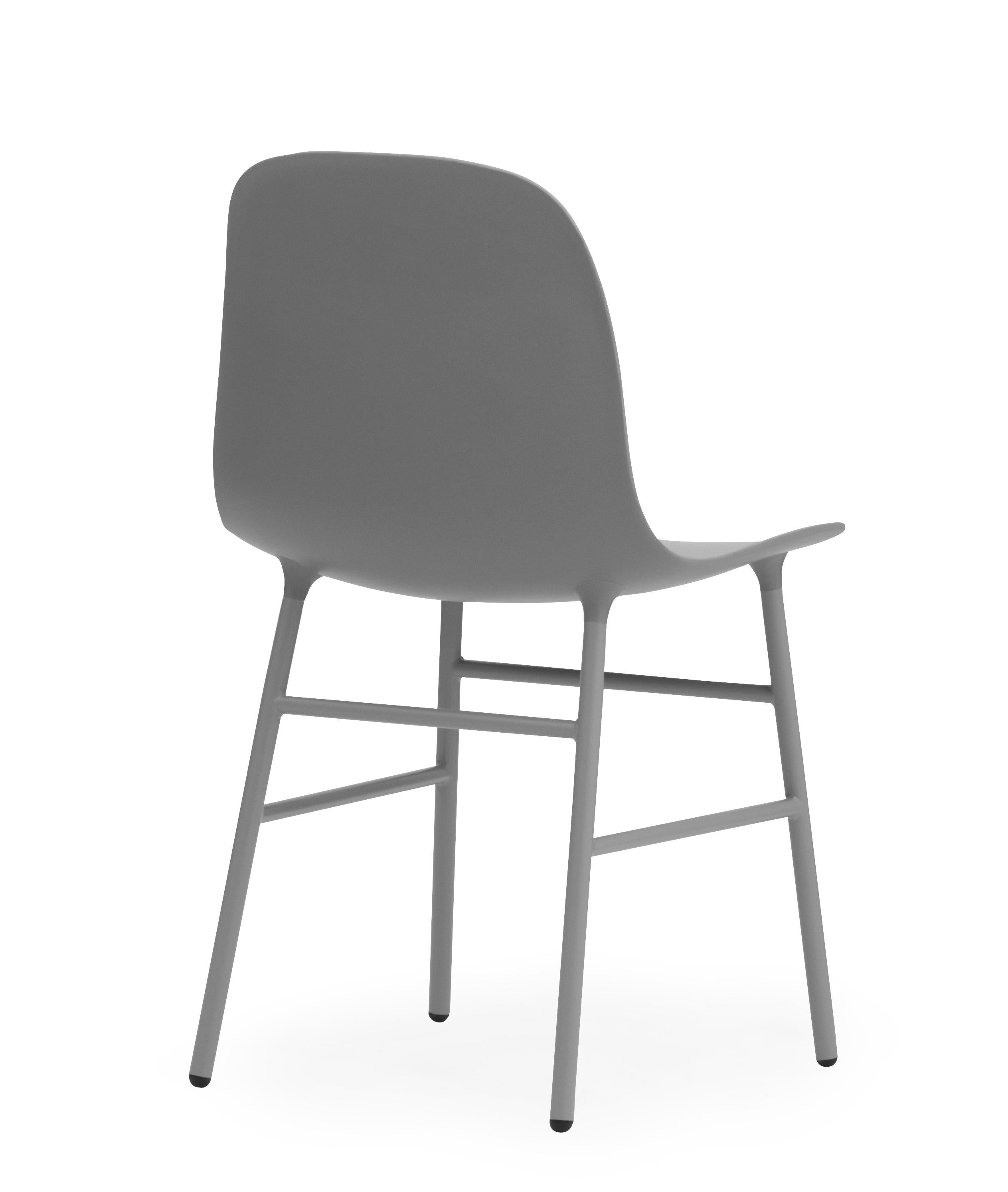 For Sale: Gray (Form Gray) Normann Copenhagen Form Chair in Steel by Simon Legald 4