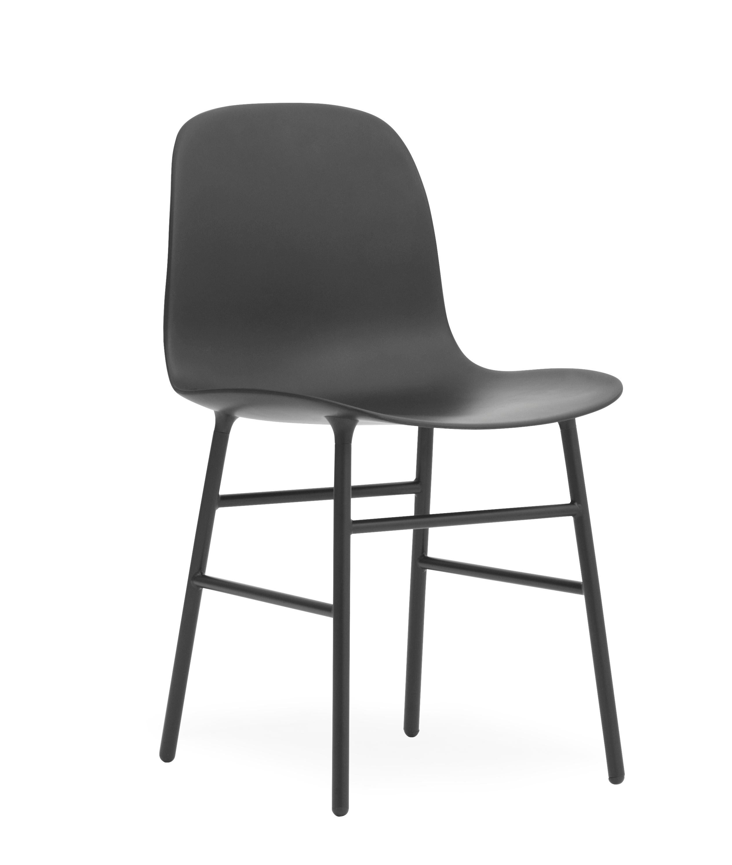 For Sale: Black (Form Black) Normann Copenhagen Form Chair in Steel by Simon Legald