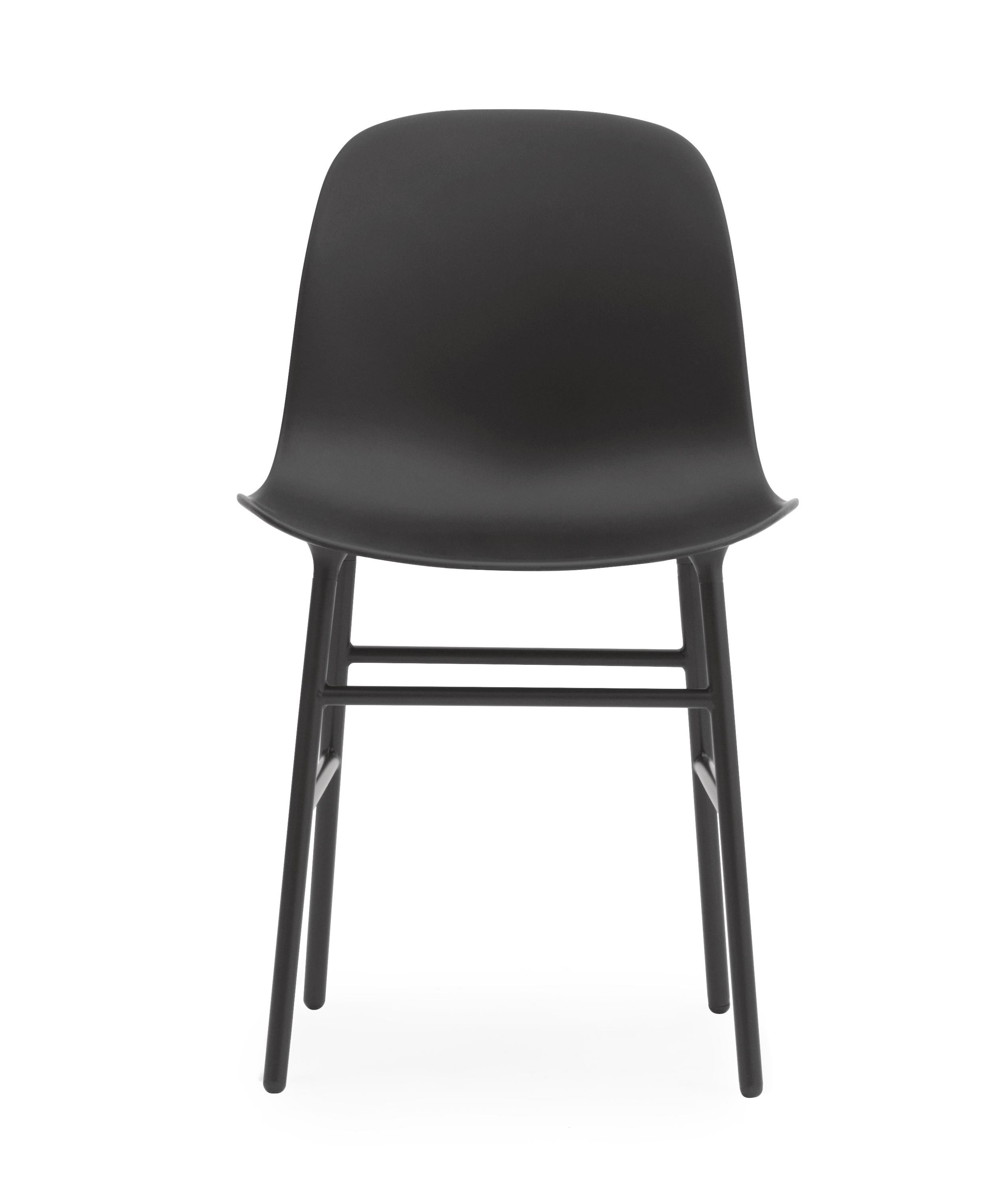 For Sale: Black (Form Black) Normann Copenhagen Form Chair in Steel by Simon Legald 2