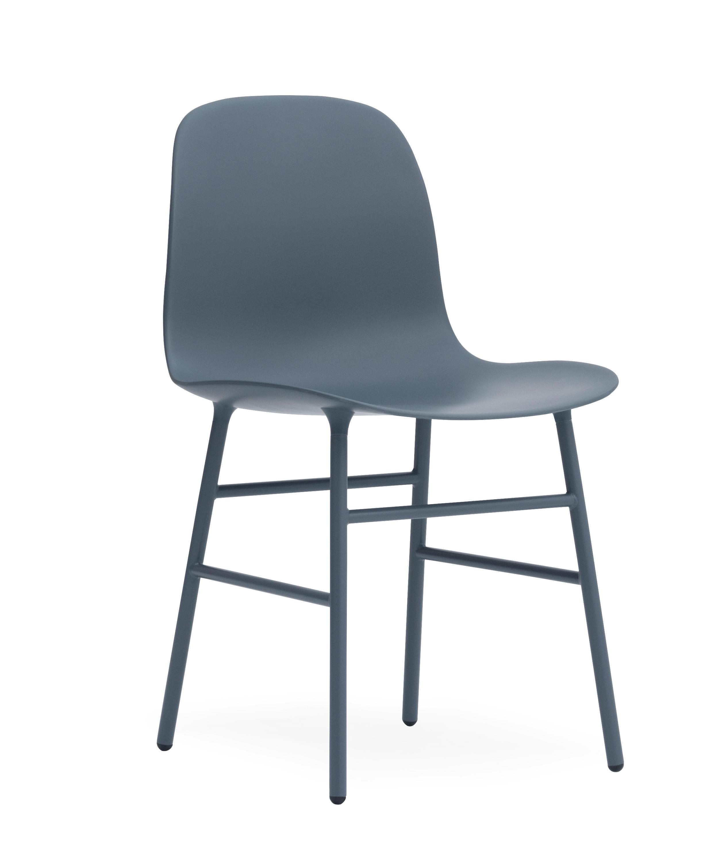 For Sale: Blue (Form Blue) Normann Copenhagen Form Chair in Steel by Simon Legald
