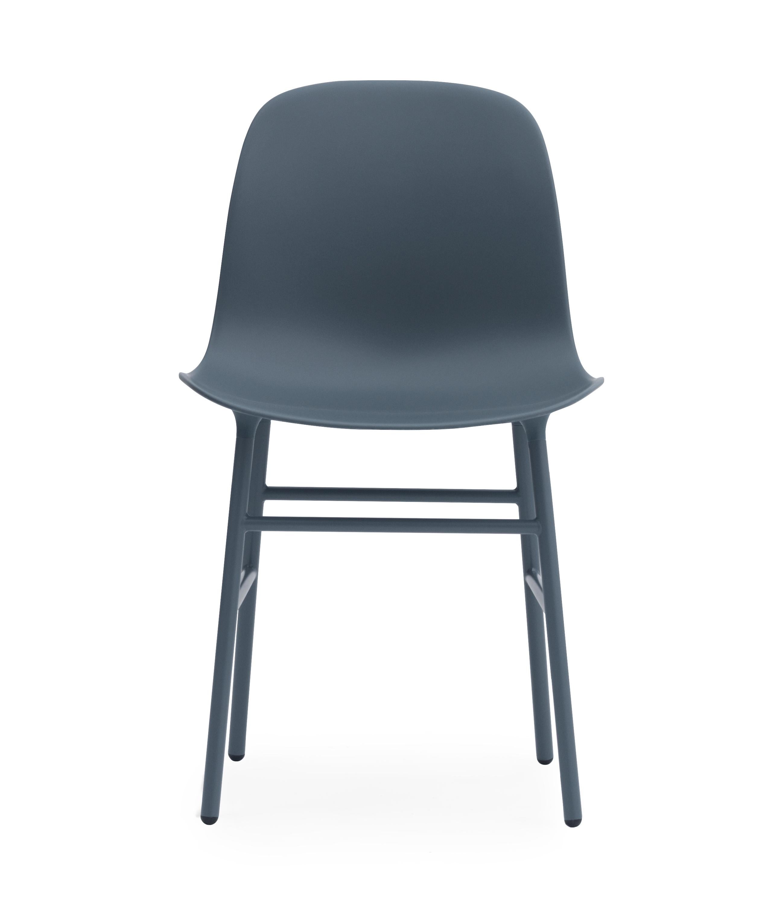 For Sale: Blue (Form Blue) Normann Copenhagen Form Chair in Steel by Simon Legald 2