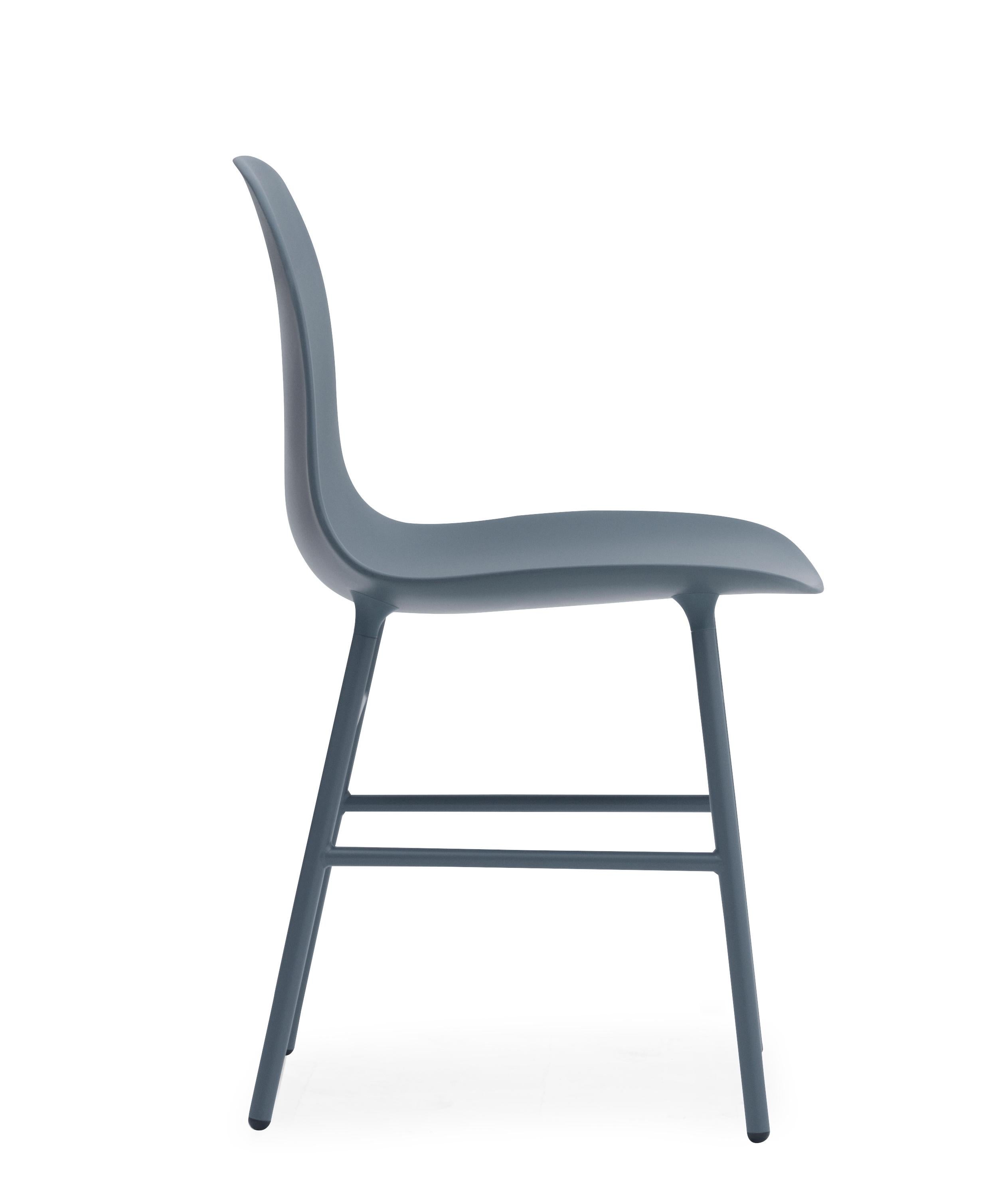 For Sale: Blue (Form Blue) Normann Copenhagen Form Chair in Steel by Simon Legald 3