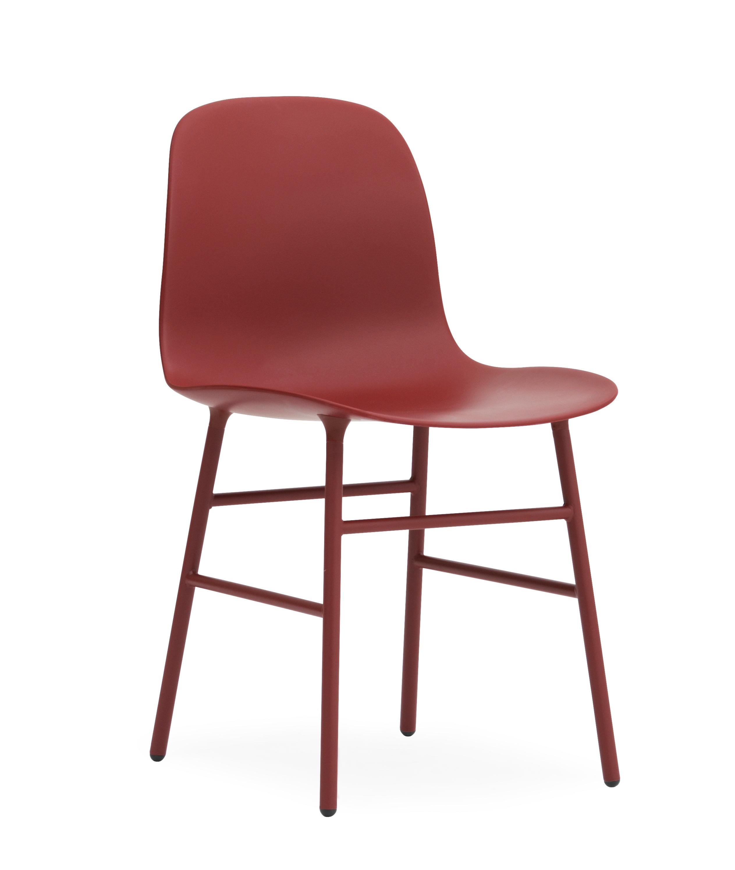 For Sale: Red (Form Red) Normann Copenhagen Form Chair in Steel by Simon Legald