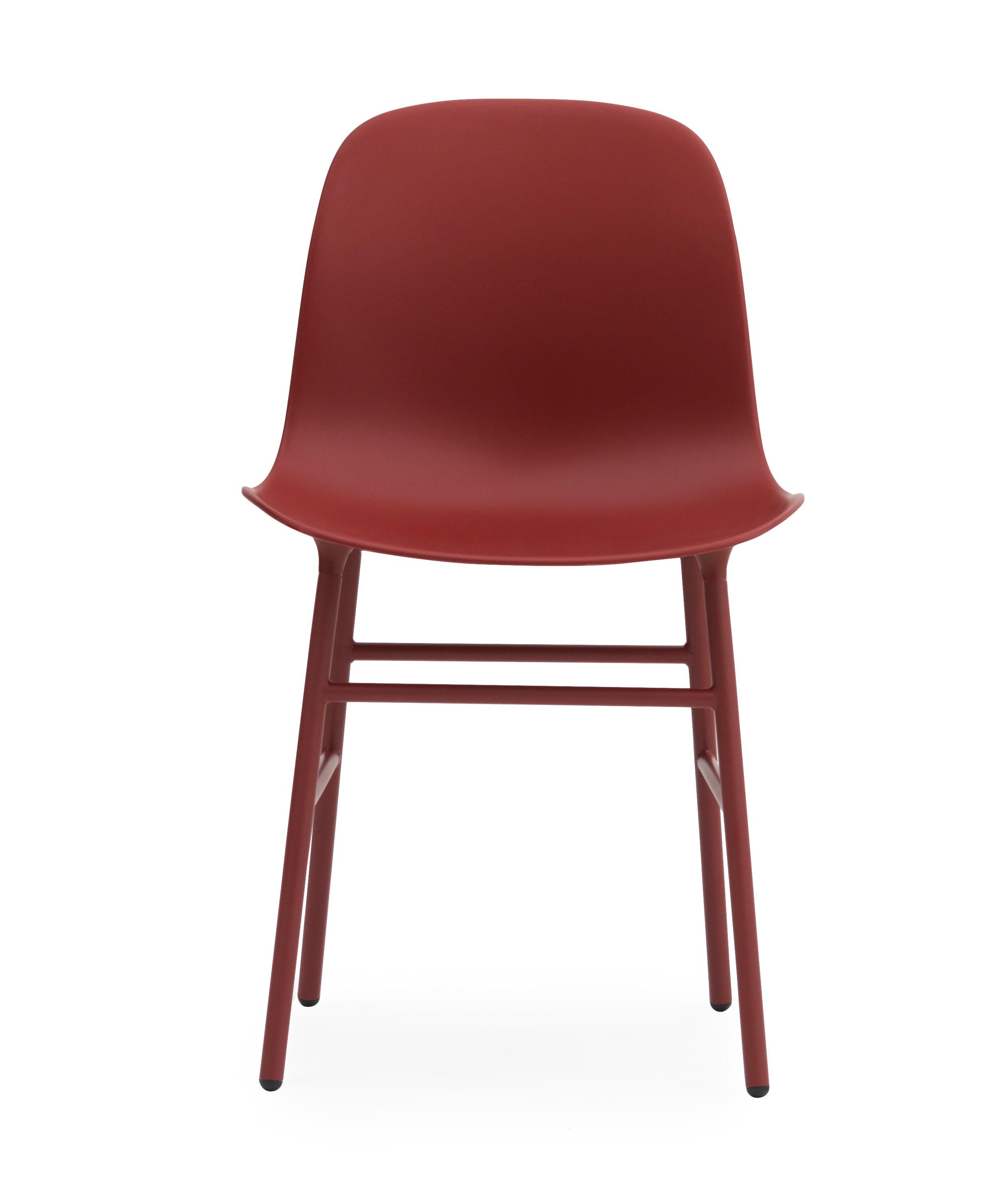 For Sale: Red (Form Red) Normann Copenhagen Form Chair in Steel by Simon Legald 2