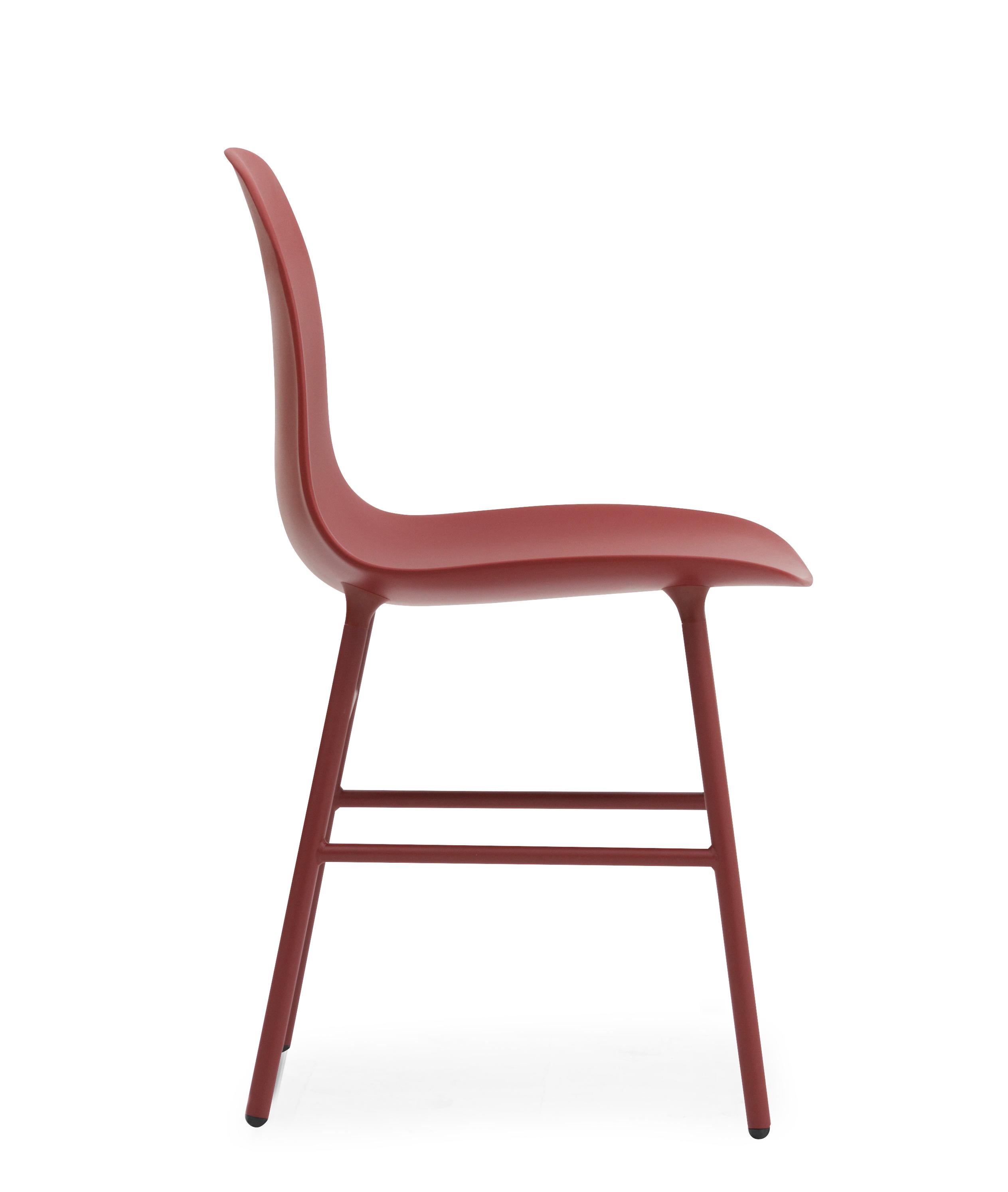 For Sale: Red (Form Red) Normann Copenhagen Form Chair in Steel by Simon Legald 3