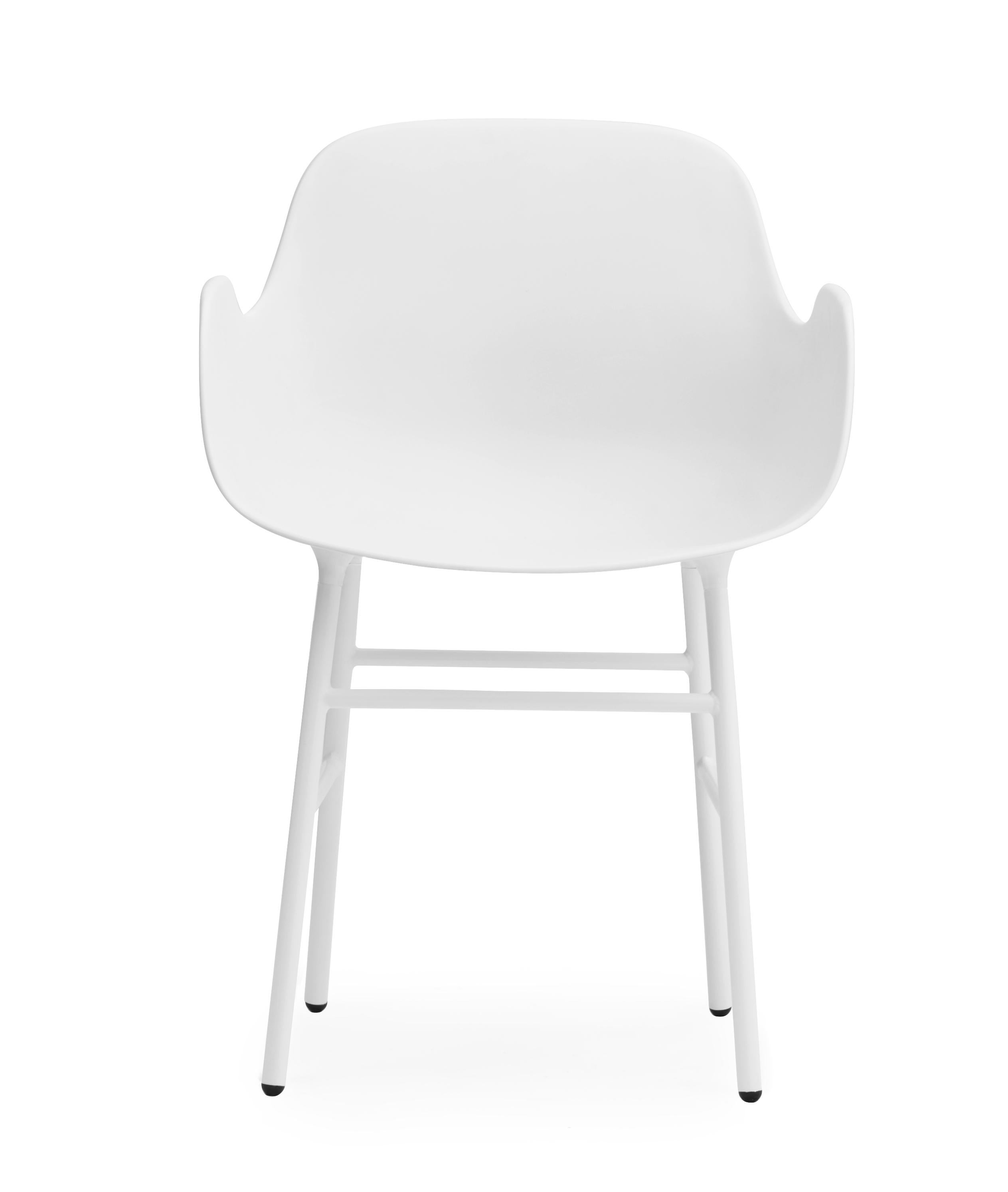 For Sale: White (Form White) Normann Copenhagen Form Armchair in Steel by Simon Legald 2
