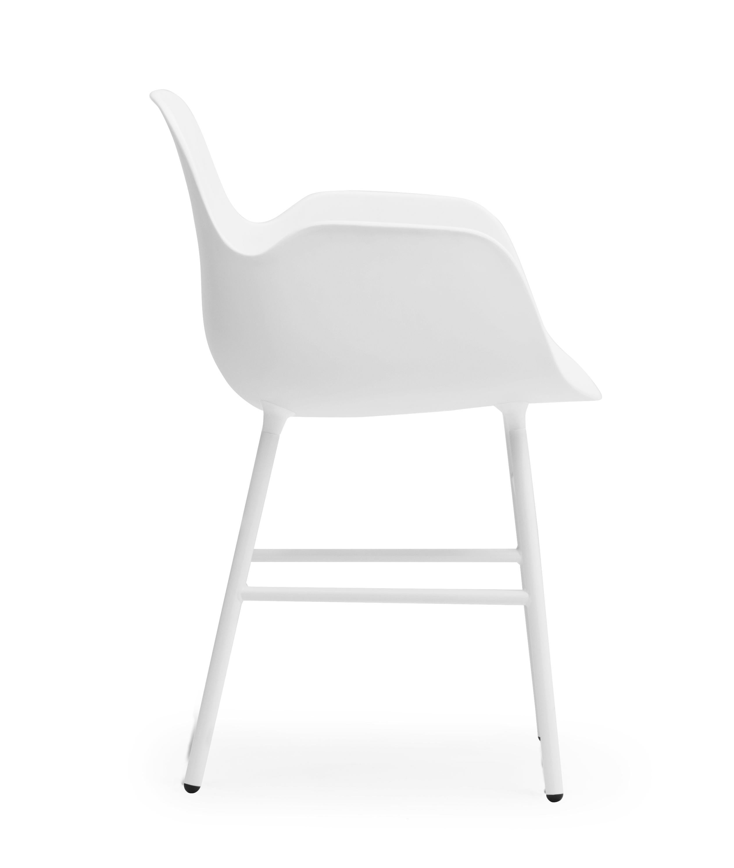 For Sale: White (Form White) Normann Copenhagen Form Armchair in Steel by Simon Legald 3