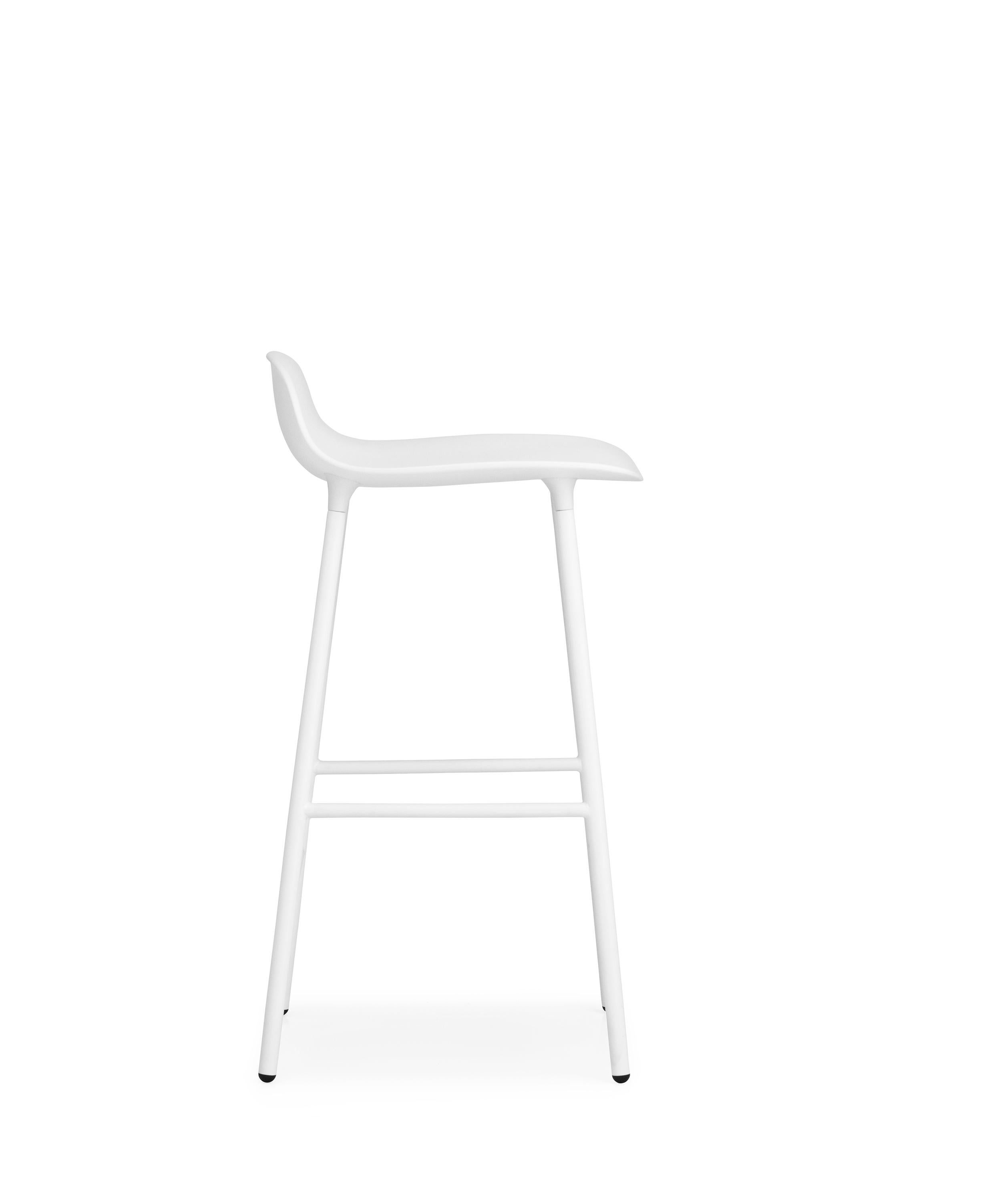 For Sale: White (Form White) Normann Copenhagen Form Counter Stool in Steel by Simon Legald 3