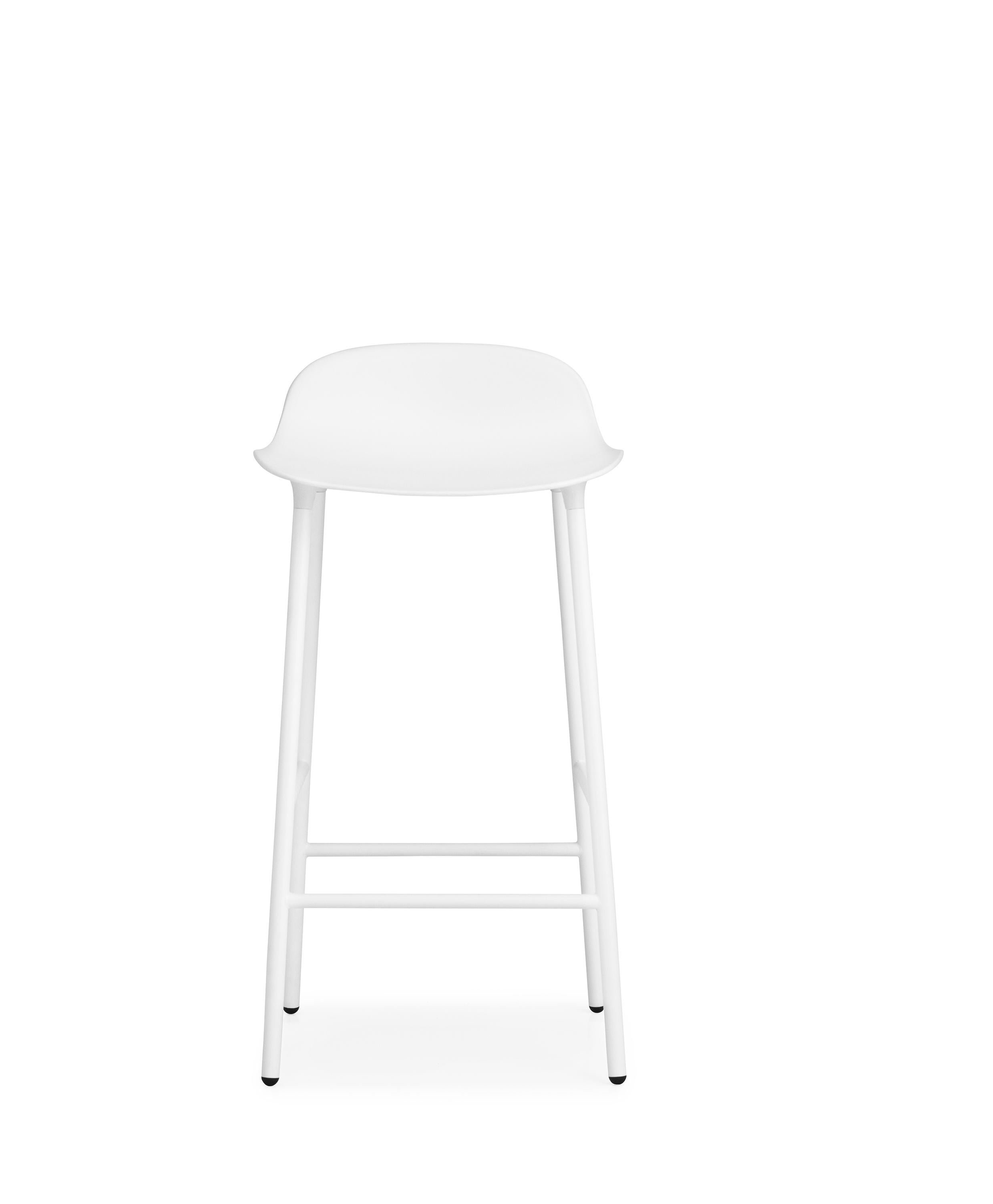 For Sale: White (Form White) Normann Copenhagen Form Counter Stool in Steel by Simon Legald 2
