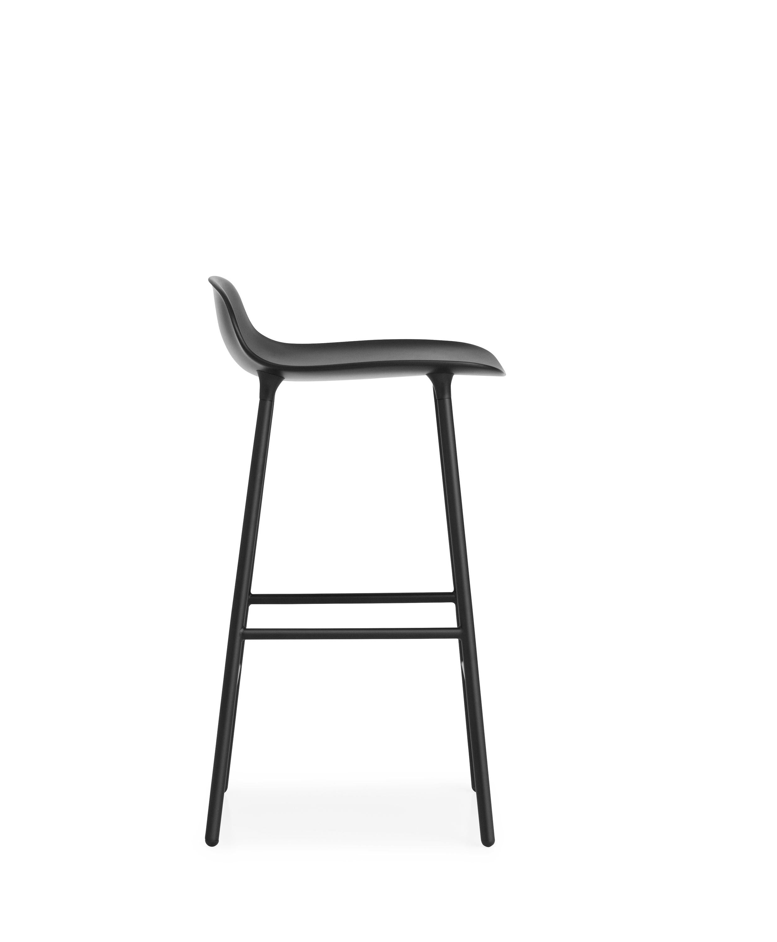 For Sale: Black (Form Black) Normann Copenhagen Form Counter Stool in Steel by Simon Legald 3