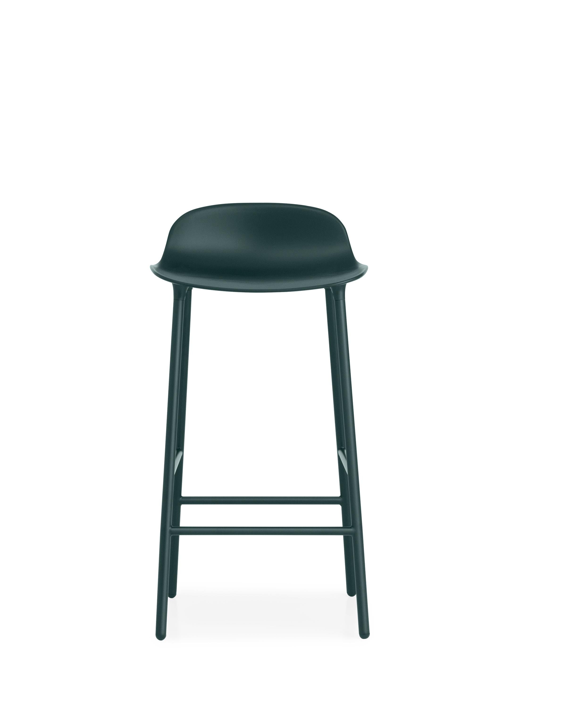 For Sale: Green (Form Green) Normann Copenhagen Form Counter Stool in Steel by Simon Legald 2