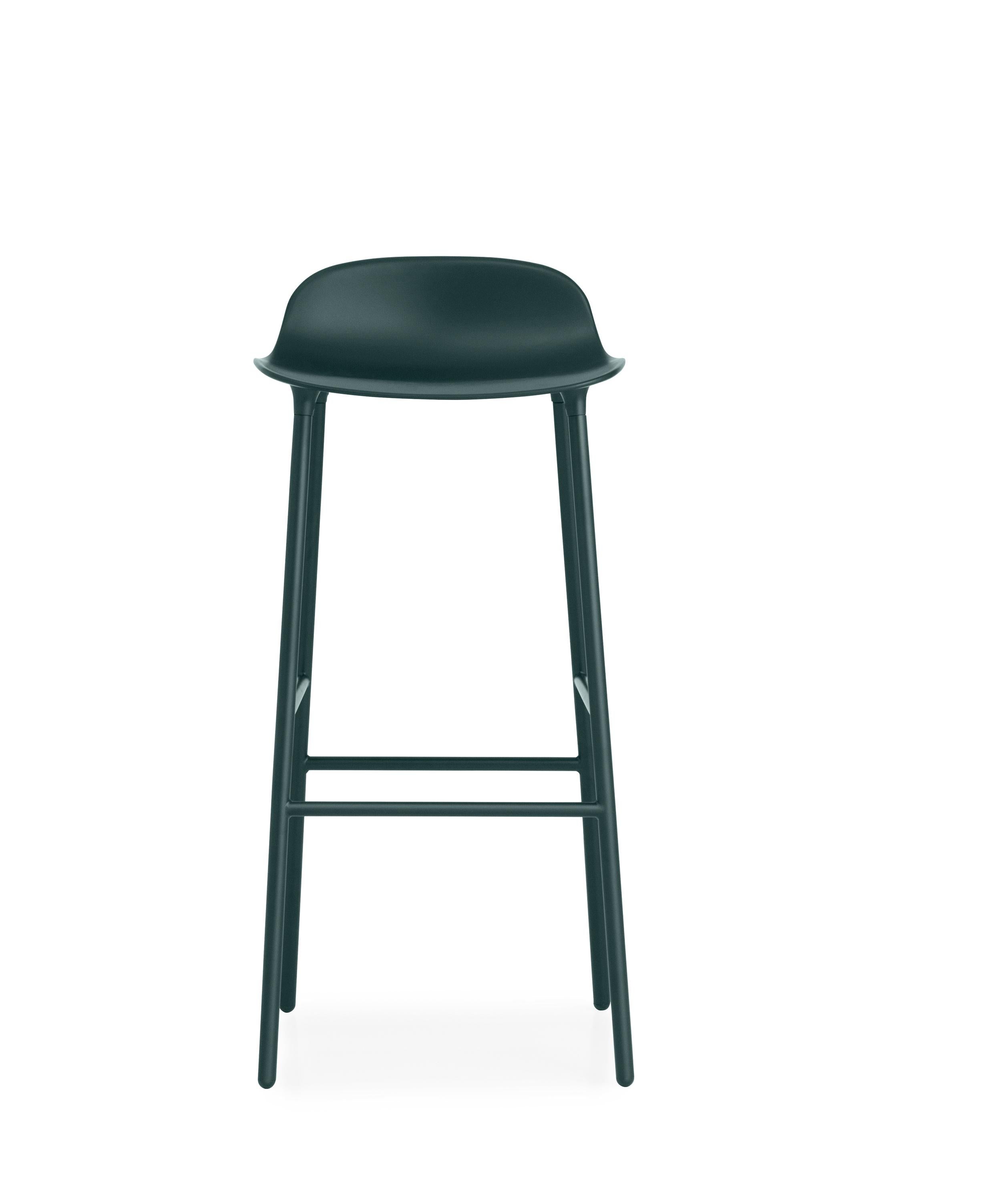 For Sale: Green (Form Green) Normann Copenhagen Form Barstool in Steel by Simon Legald 2