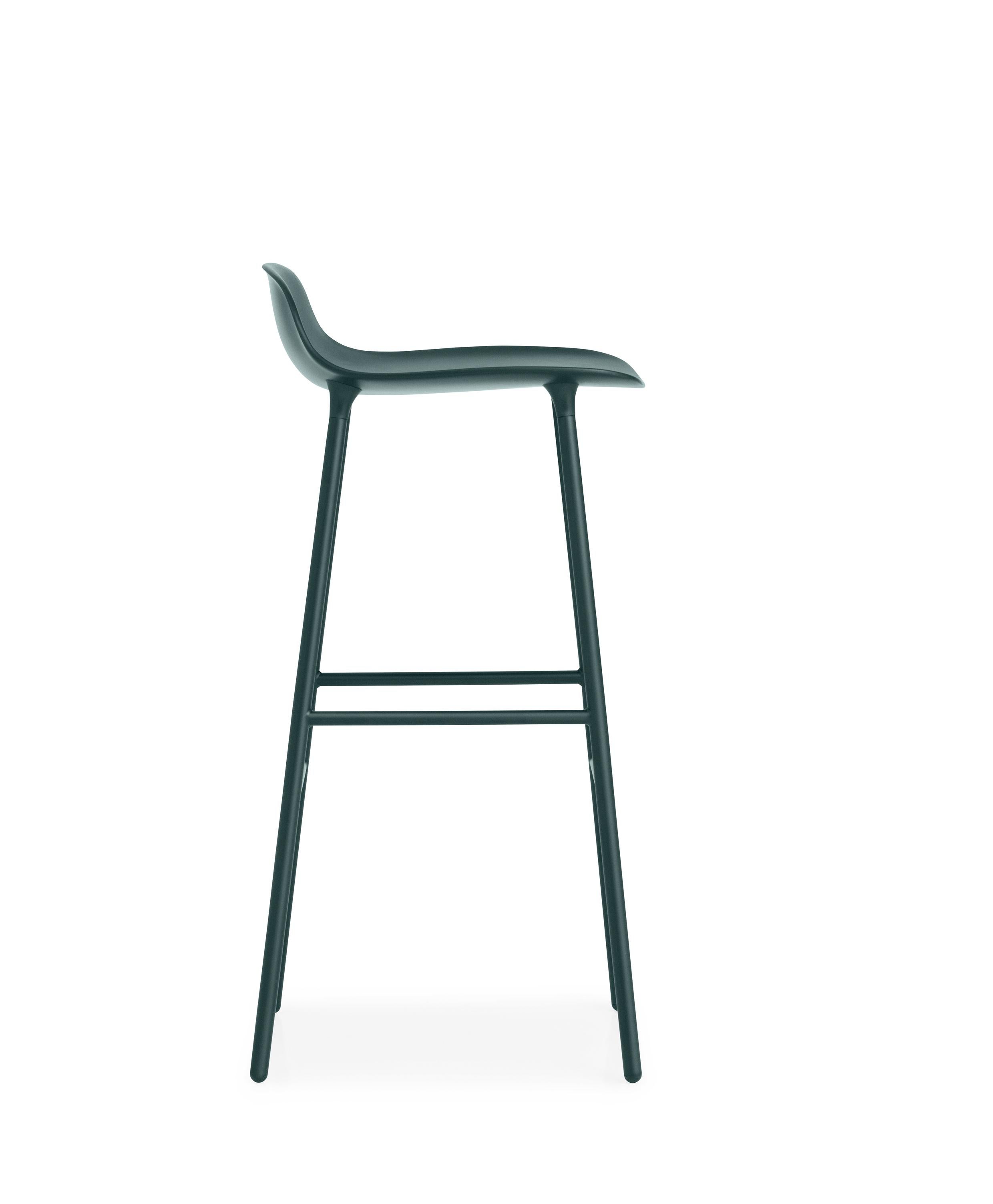 For Sale: Green (Form Green) Normann Copenhagen Form Barstool in Steel by Simon Legald 3