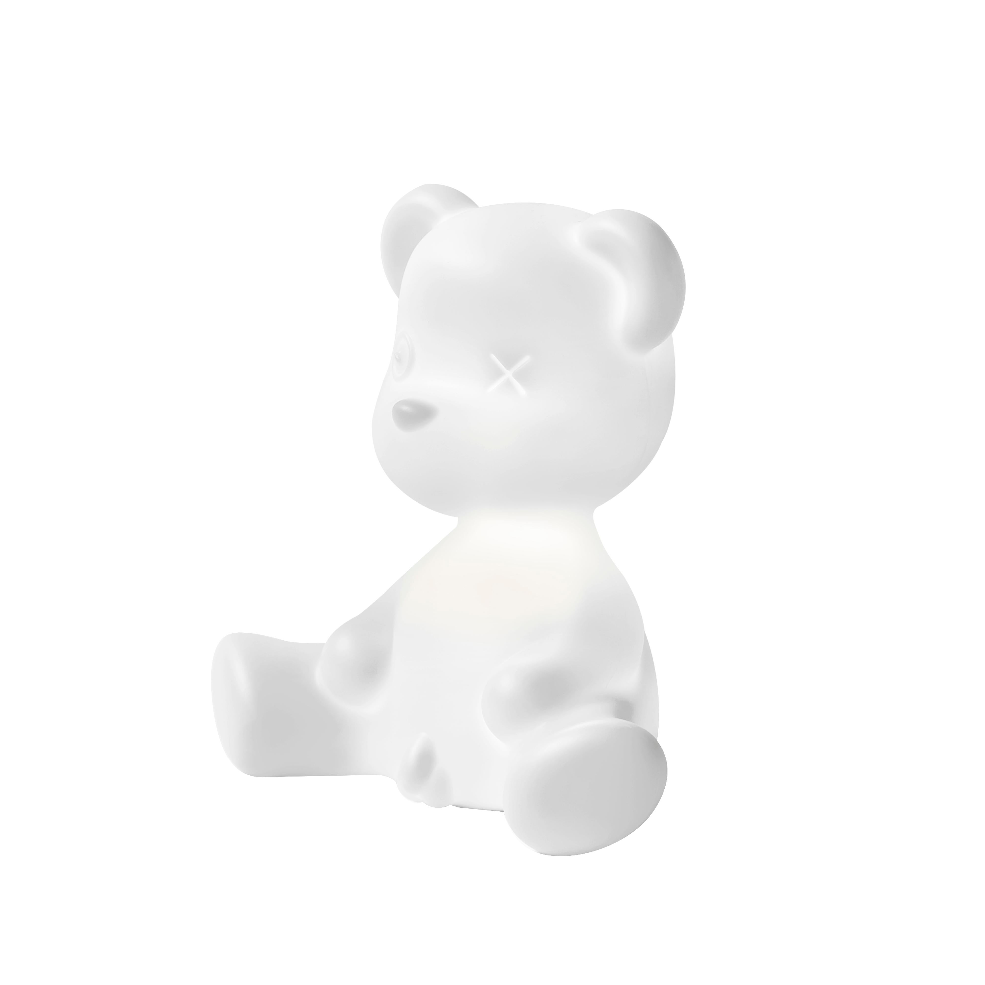 Im Angebot: Modern Schwarz Rosa Blau Orange Gelb oder Grün Plastik Teddybär Tischlampe, Clear (Transparent) 4