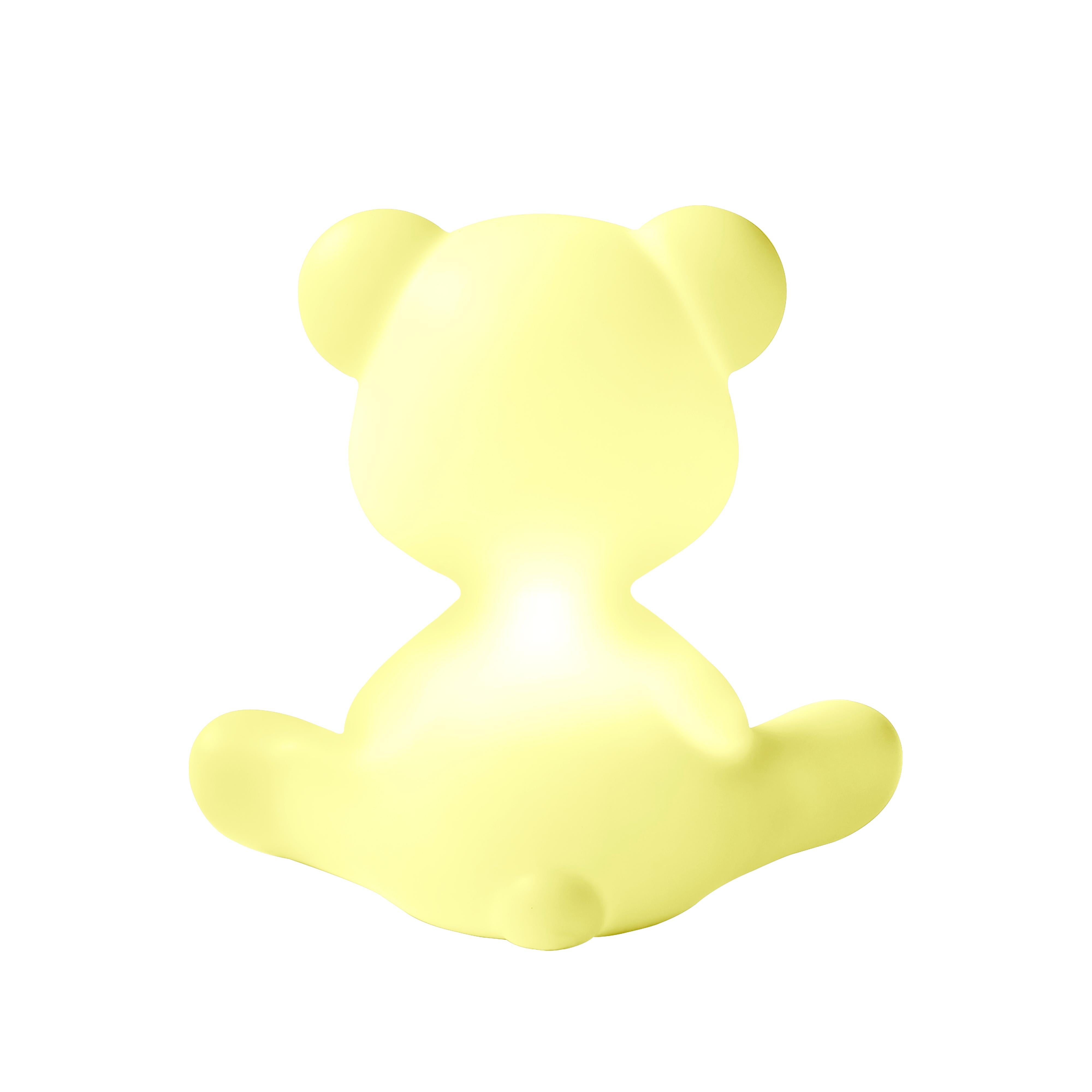 For Sale: Green (Lime) Modern Black Pink Blue Orange Yellow or Green Plastic Teddy Bear Table Lamp 8