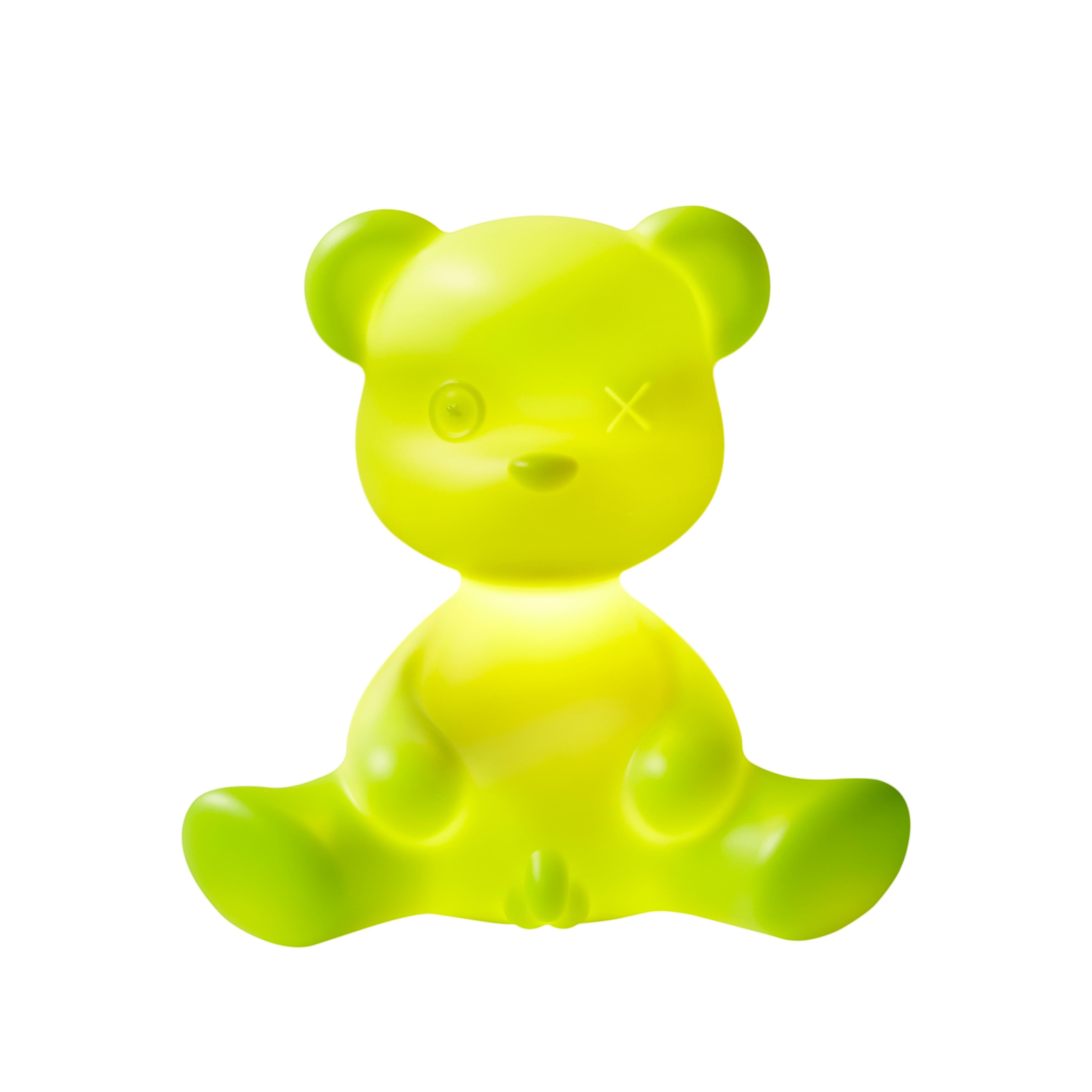 For Sale: Green (Light Green) Modern Black Pink Blue Orange Yellow or Green Plastic Teddy Bear Table Lamp 3