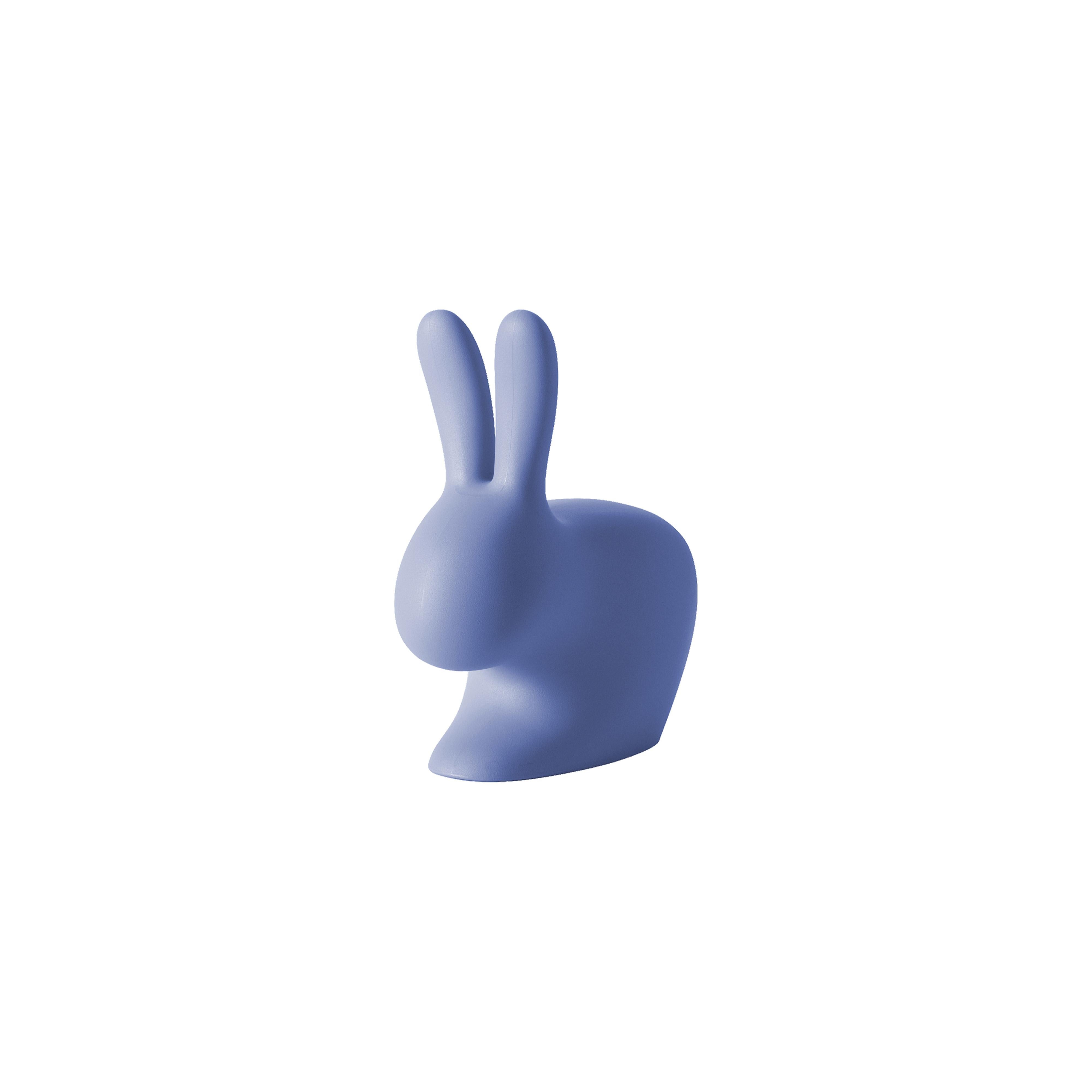 For Sale: Blue (Light Blue) Small Black Plastic Rabbit Doorstopper by Stefano Giovannoni