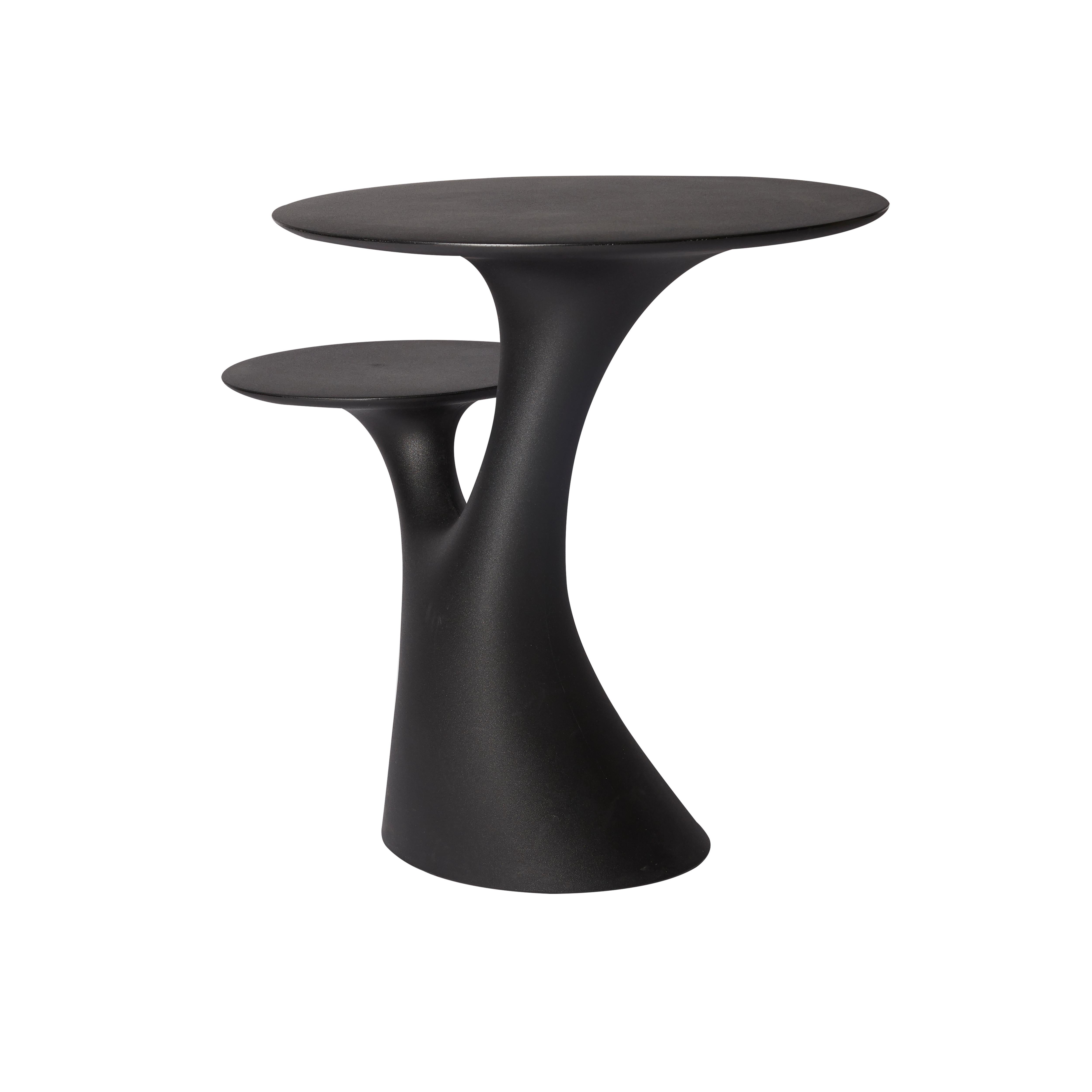 En vente : Black Table d'appoint moderne en plastique blanc, gris, vert, rose ou en forme d'arbre par Stefano Giovannoni 4