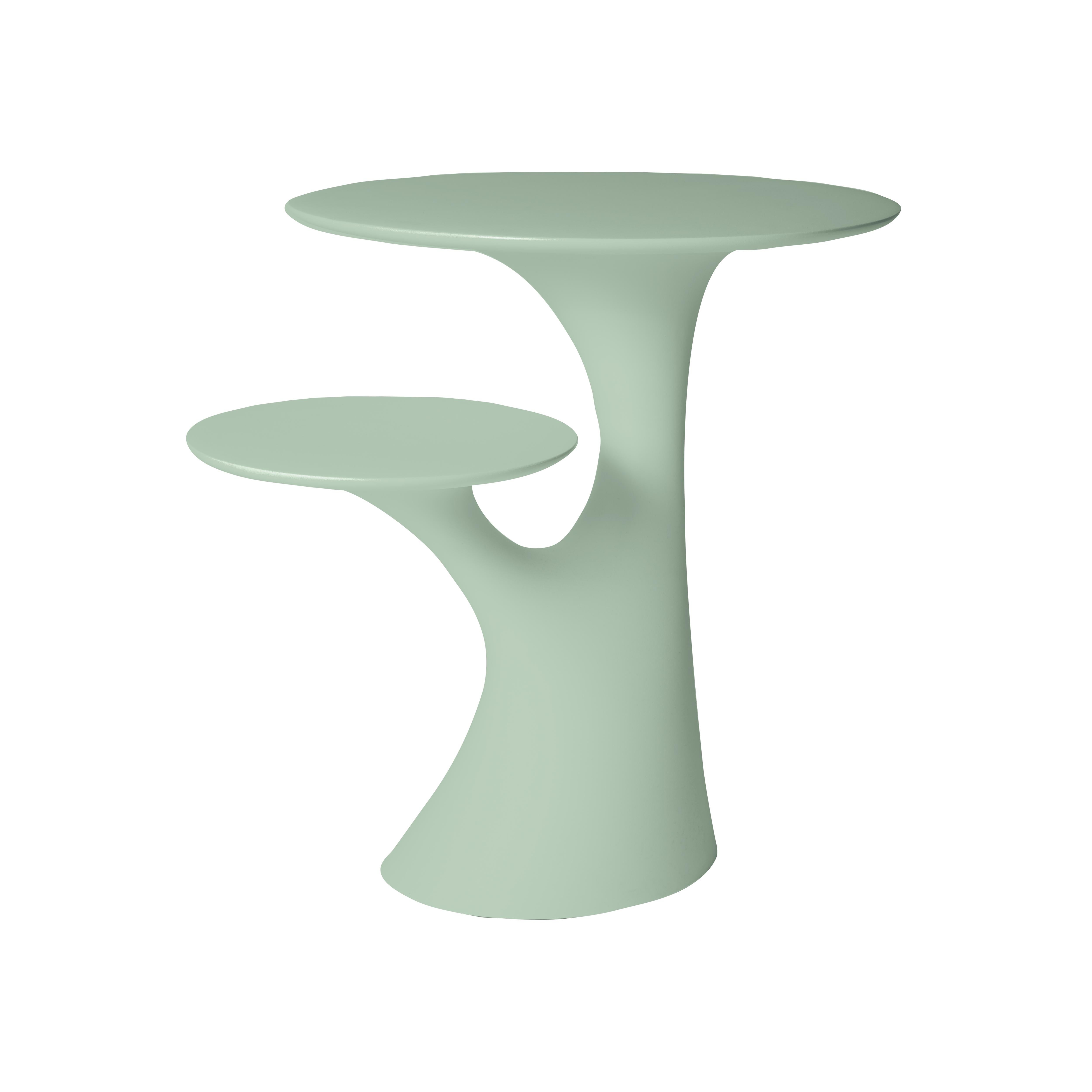 En vente : Green (Balsam Green) Table d'appoint moderne en plastique blanc, gris, vert, rose ou en forme d'arbre par Stefano Giovannoni 2