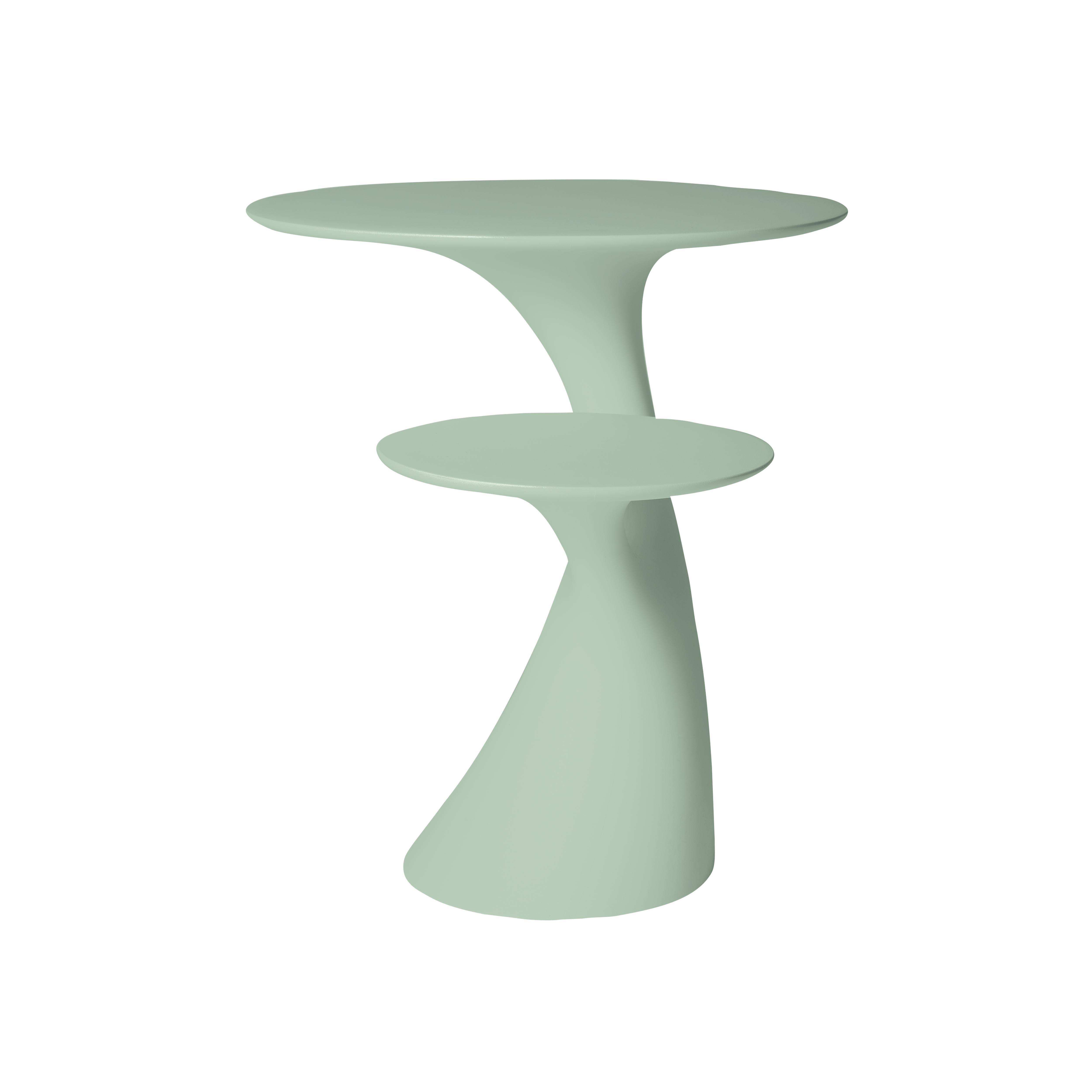 En vente : Green (Balsam Green) Table d'appoint moderne en plastique blanc, gris, vert, rose ou en forme d'arbre par Stefano Giovannoni 3