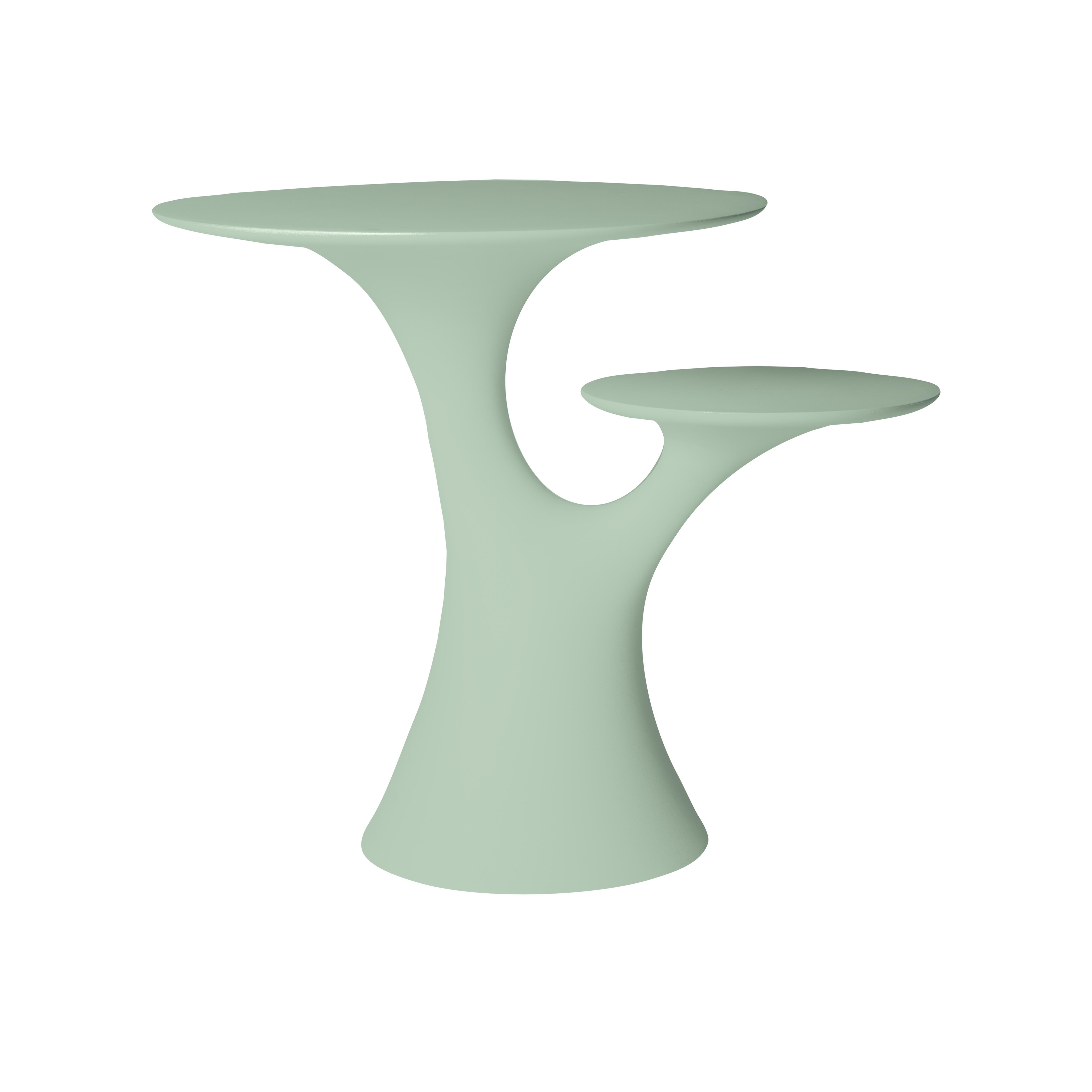 En vente : Green (Balsam Green) Table d'appoint moderne en plastique blanc, gris, vert, rose ou en forme d'arbre par Stefano Giovannoni 4