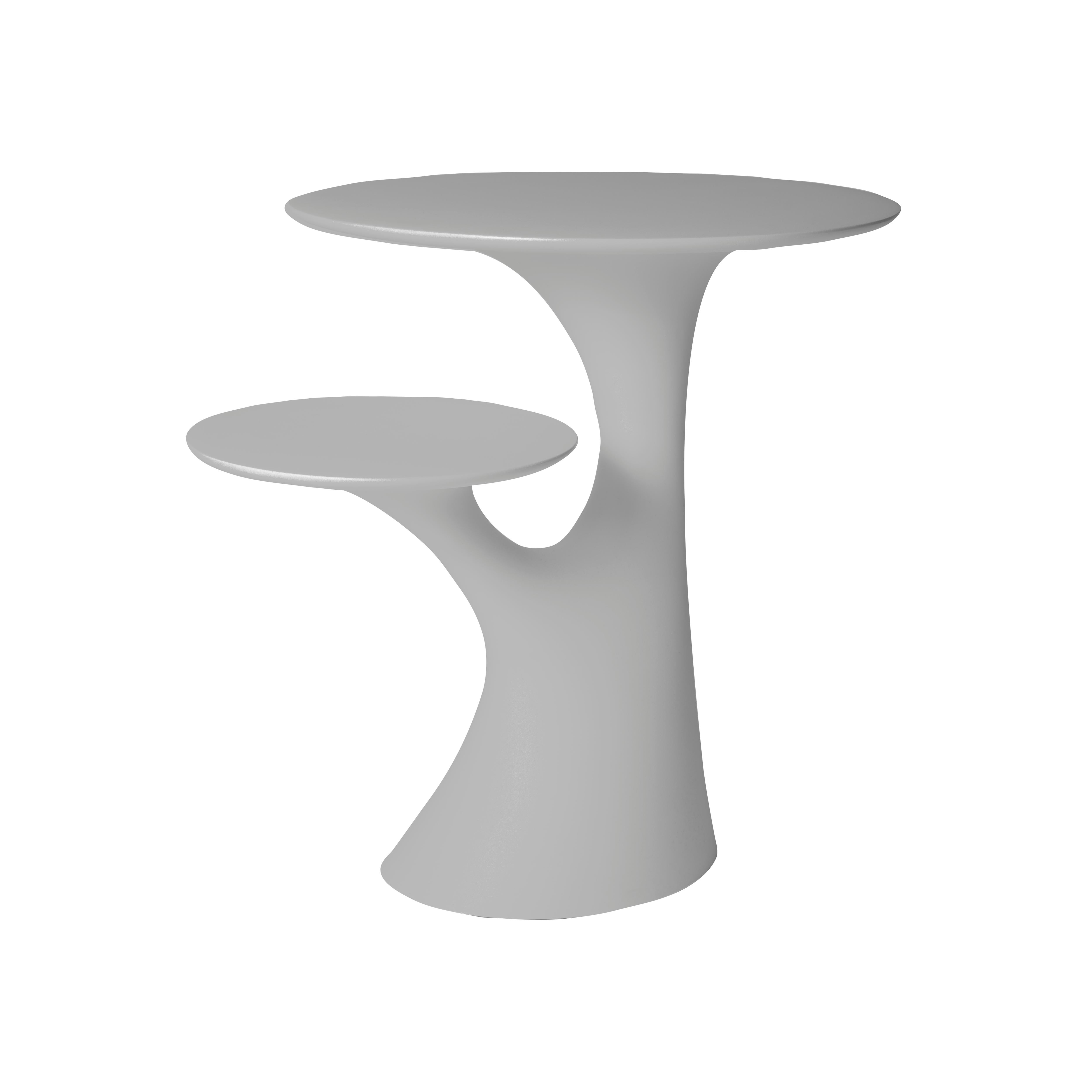 En vente : Gray Table d'appoint moderne en plastique blanc, gris, vert, rose ou en forme d'arbre par Stefano Giovannoni 2