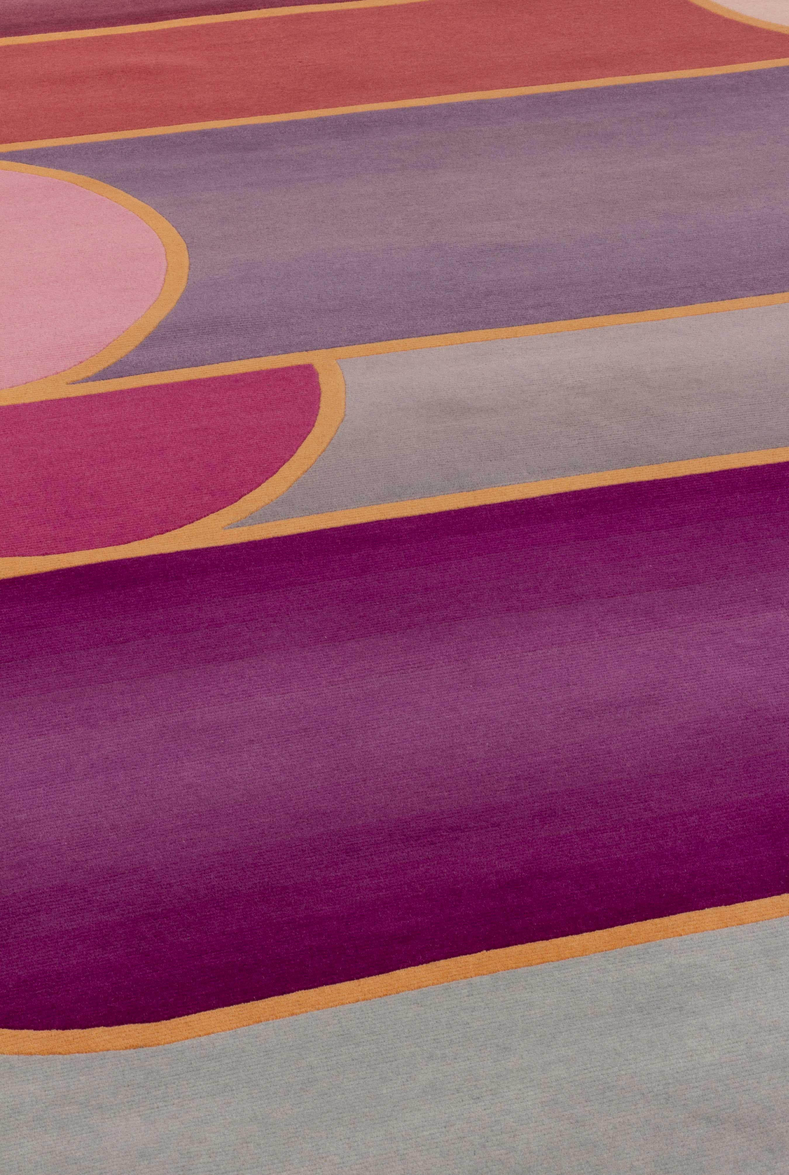 Im Angebot: cc-tapis Rotazioni A Teppich von Patricia Urquiola, Pink (Pink ) 2