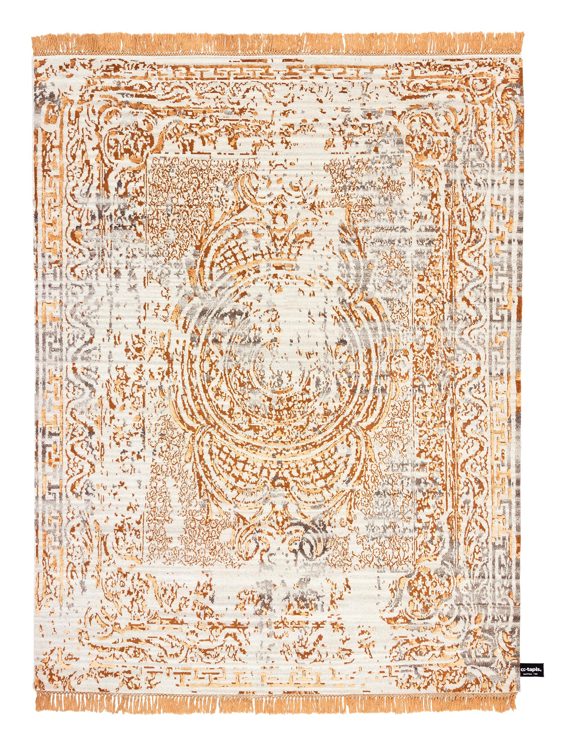 For Sale: Brown (Light Copper) cc-tapis Traces D’Aubusson Rug