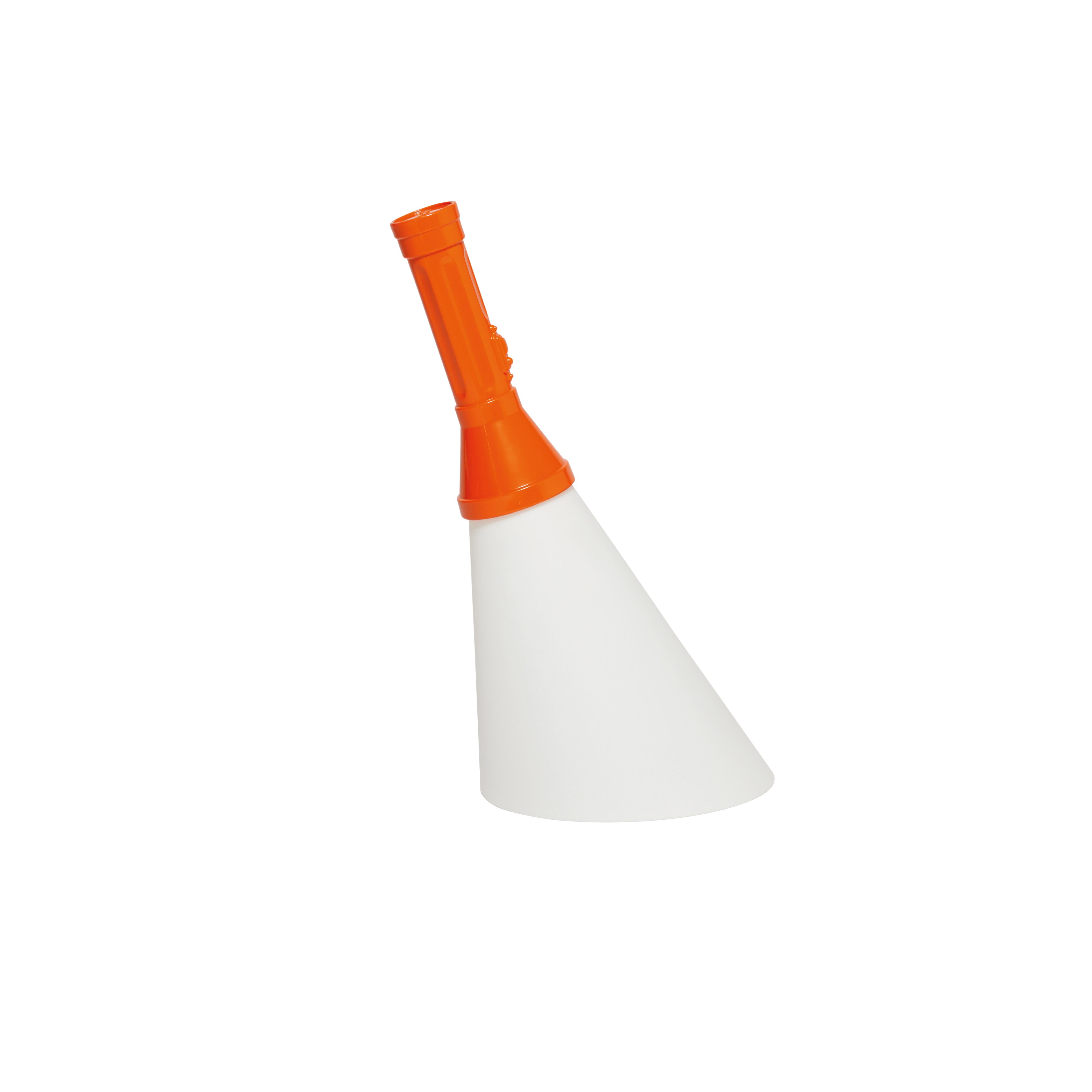 En vente : Orange Lampe de bureau moderne Flashlight noire, violette, rouge, orange, jaune, verte et blanche