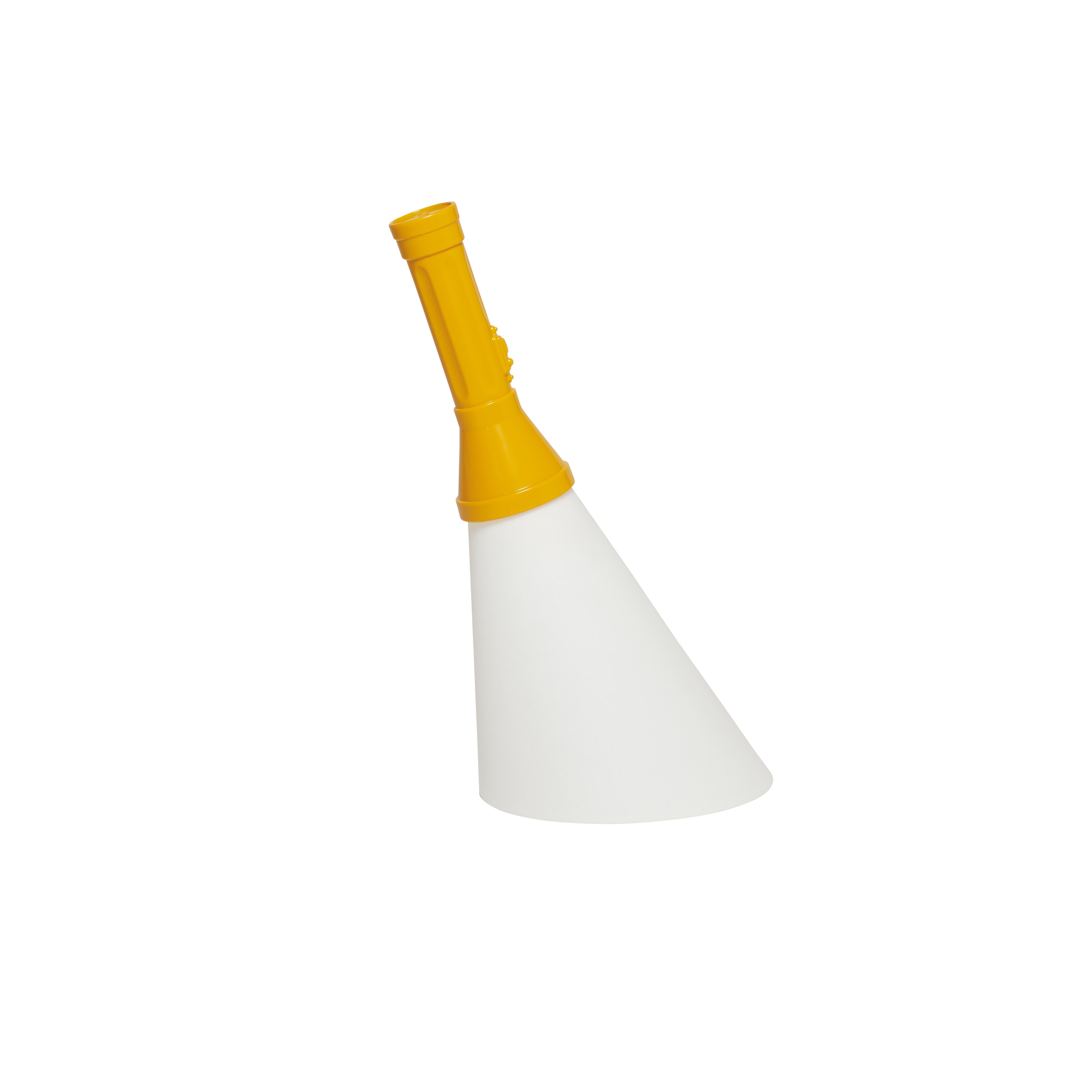 En vente : Yellow (Amber) Lampe de bureau moderne Flashlight noire, violette, rouge, orange, jaune, verte et blanche