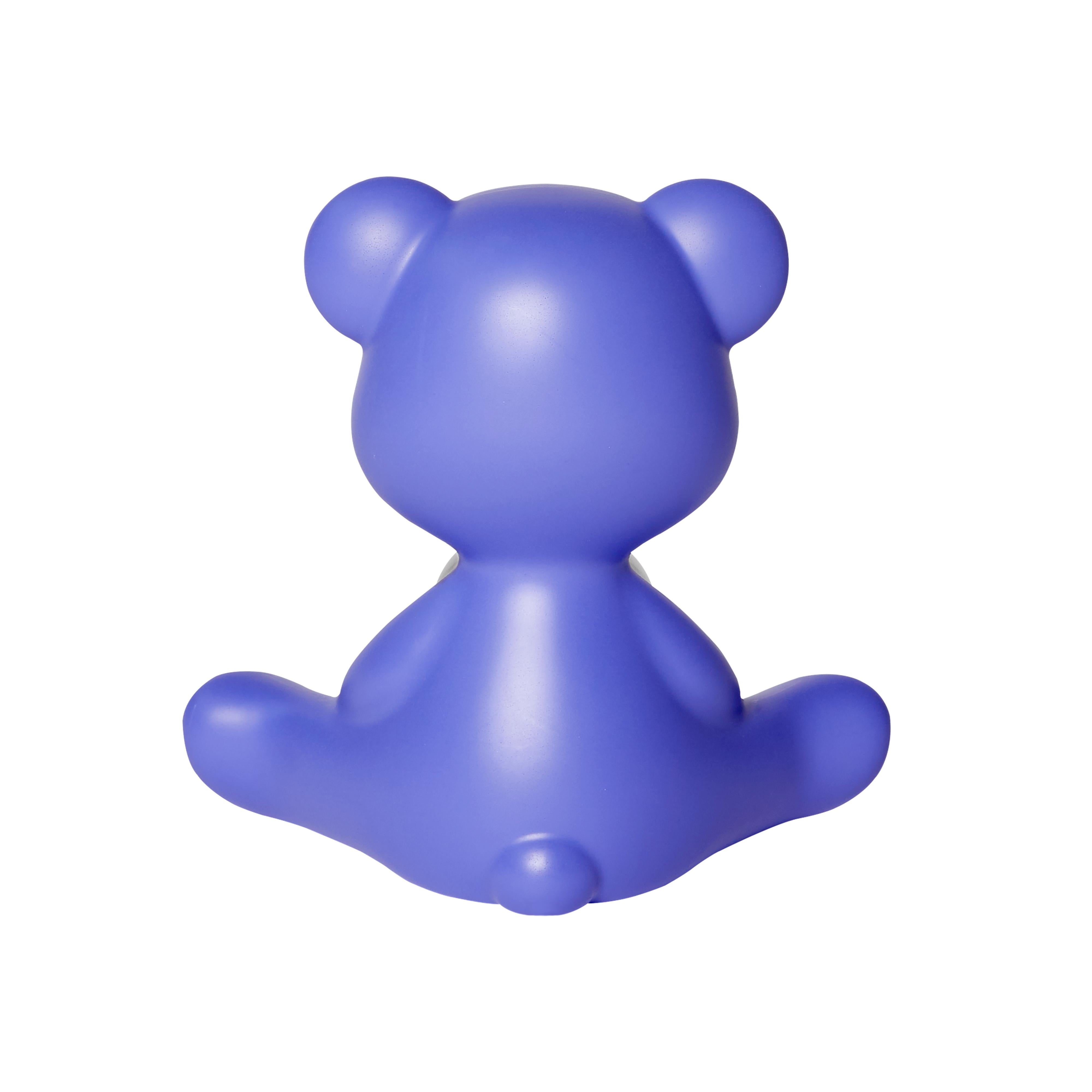 For Sale: Purple (Violet) Modern Purple Green Orange Pink White Blue Black or Yellow Teddy Bear Table Lamp 7