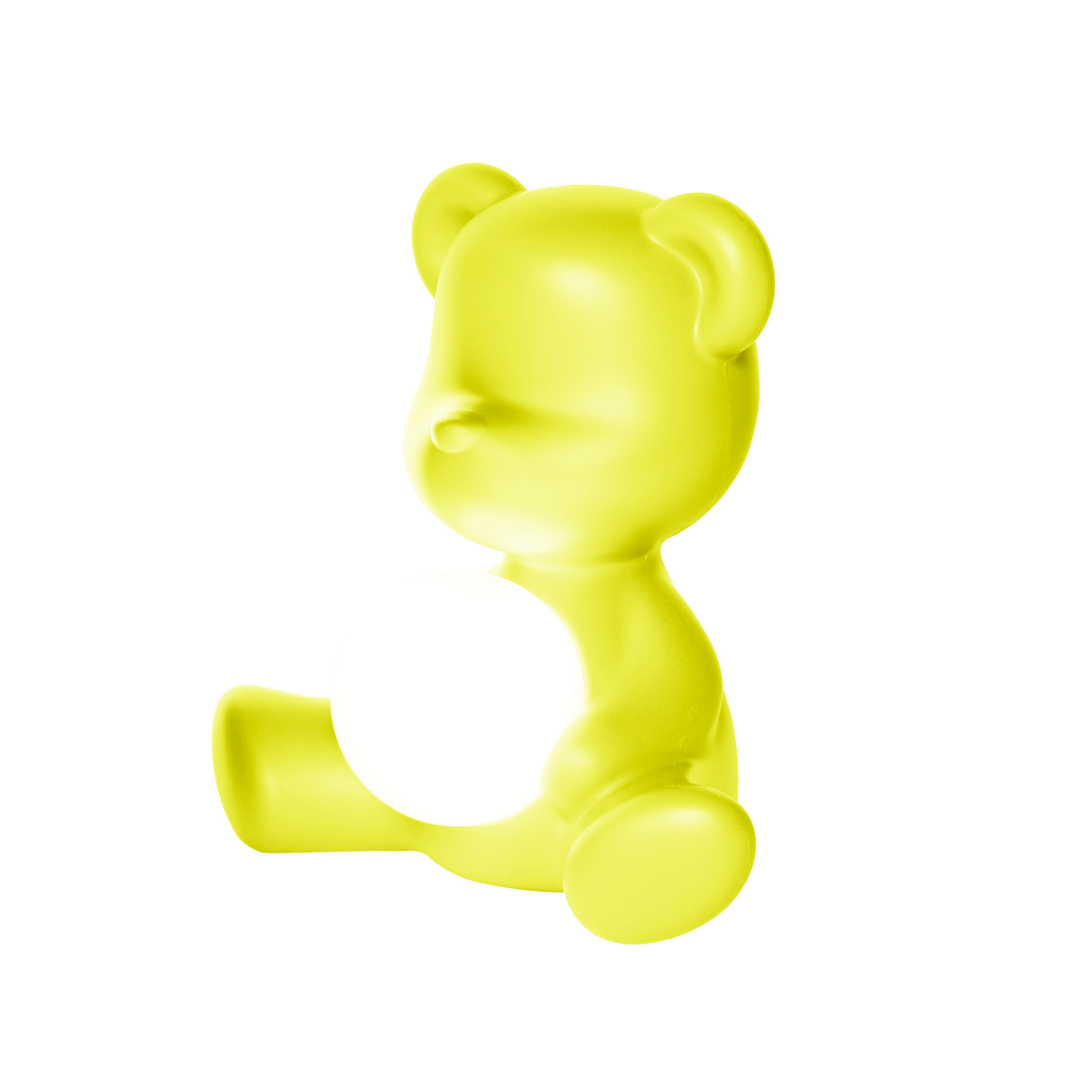 For Sale: Green (Lime) Modern Purple Green Orange Pink White Blue Black or Yellow Teddy Bear Table Lamp 4