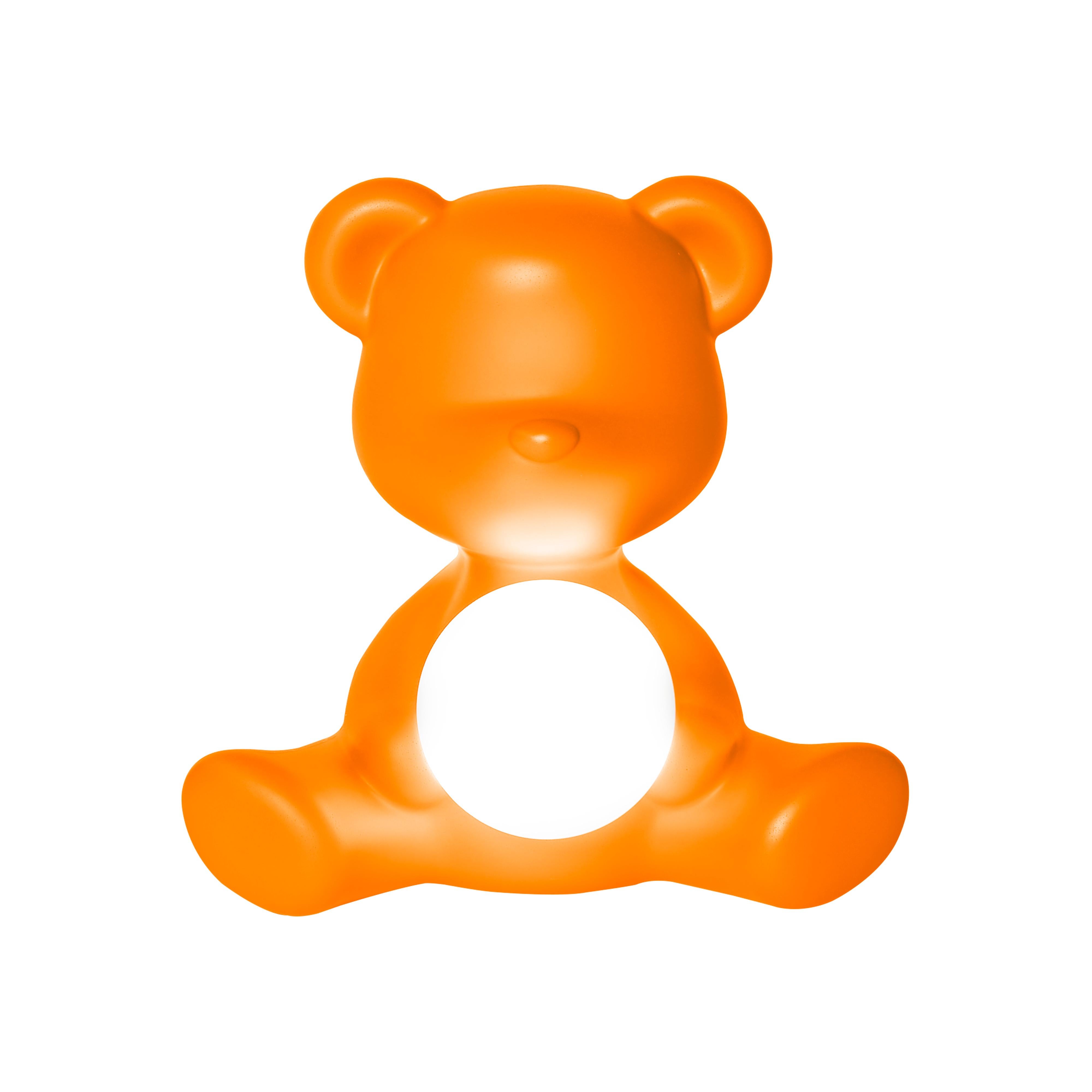 En vente : Orange Lampe de bureau moderne en forme d'ours Teddy, violet, vert, orange, rose, blanc, bleu, noir ou jaune 2