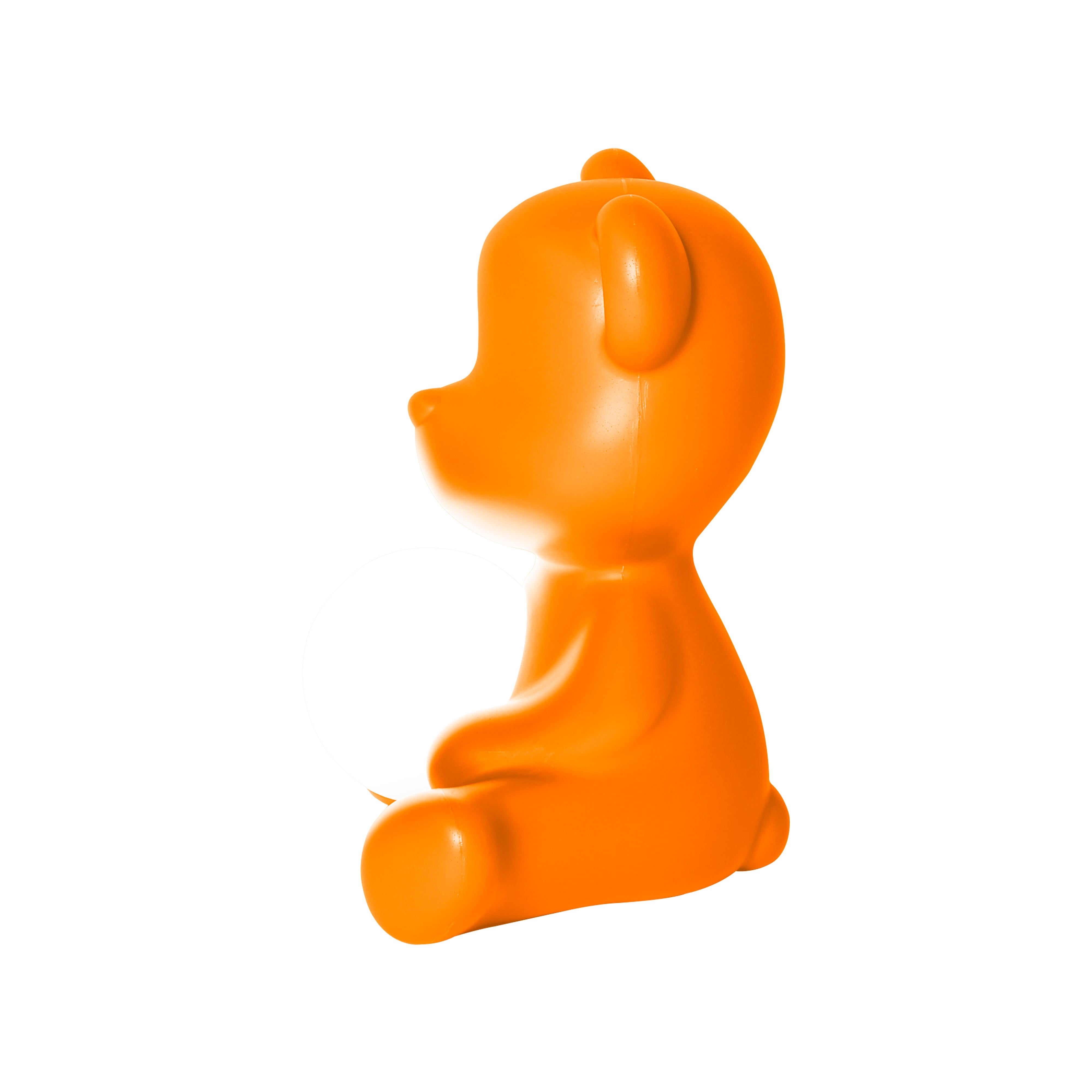 En vente : Orange Lampe de bureau moderne en forme d'ours Teddy, violet, vert, orange, rose, blanc, bleu, noir ou jaune 6