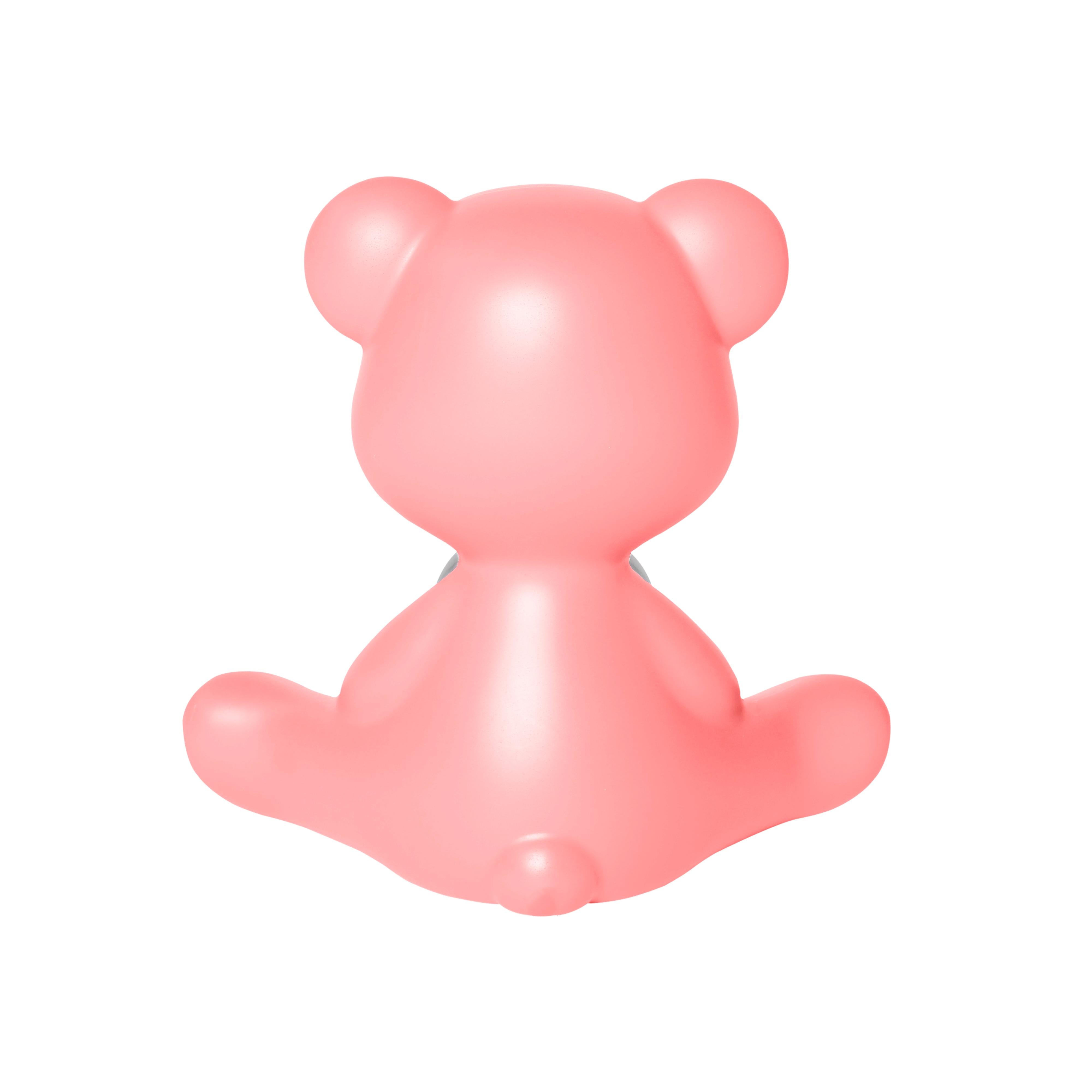 For Sale: Pink (Bright Pink) Modern Purple Green Orange Pink White Blue Black or Yellow Teddy Bear Table Lamp 7