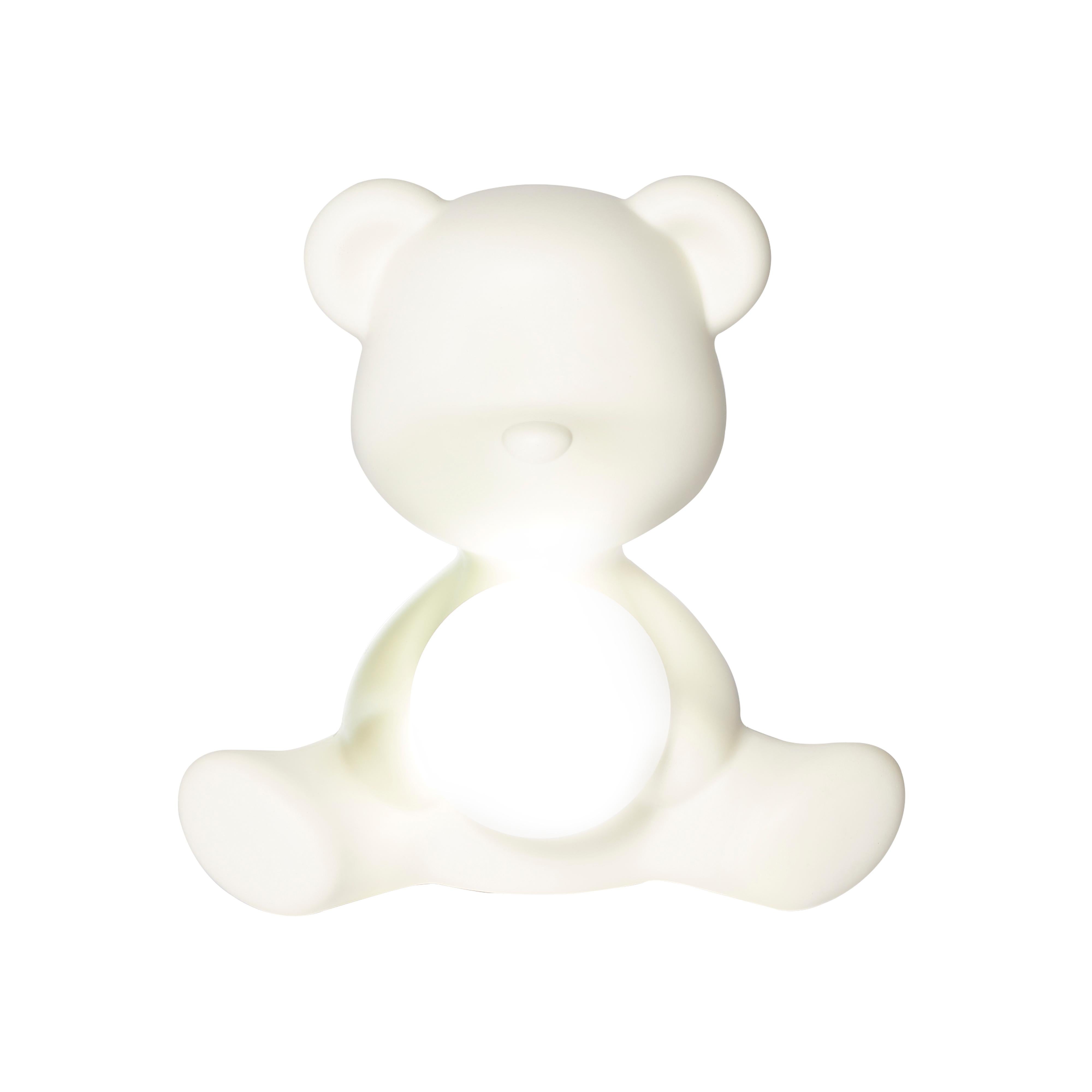 En vente : White Lampe de bureau moderne en forme d'ours Teddy, violet, vert, orange, rose, blanc, bleu, noir ou jaune 2