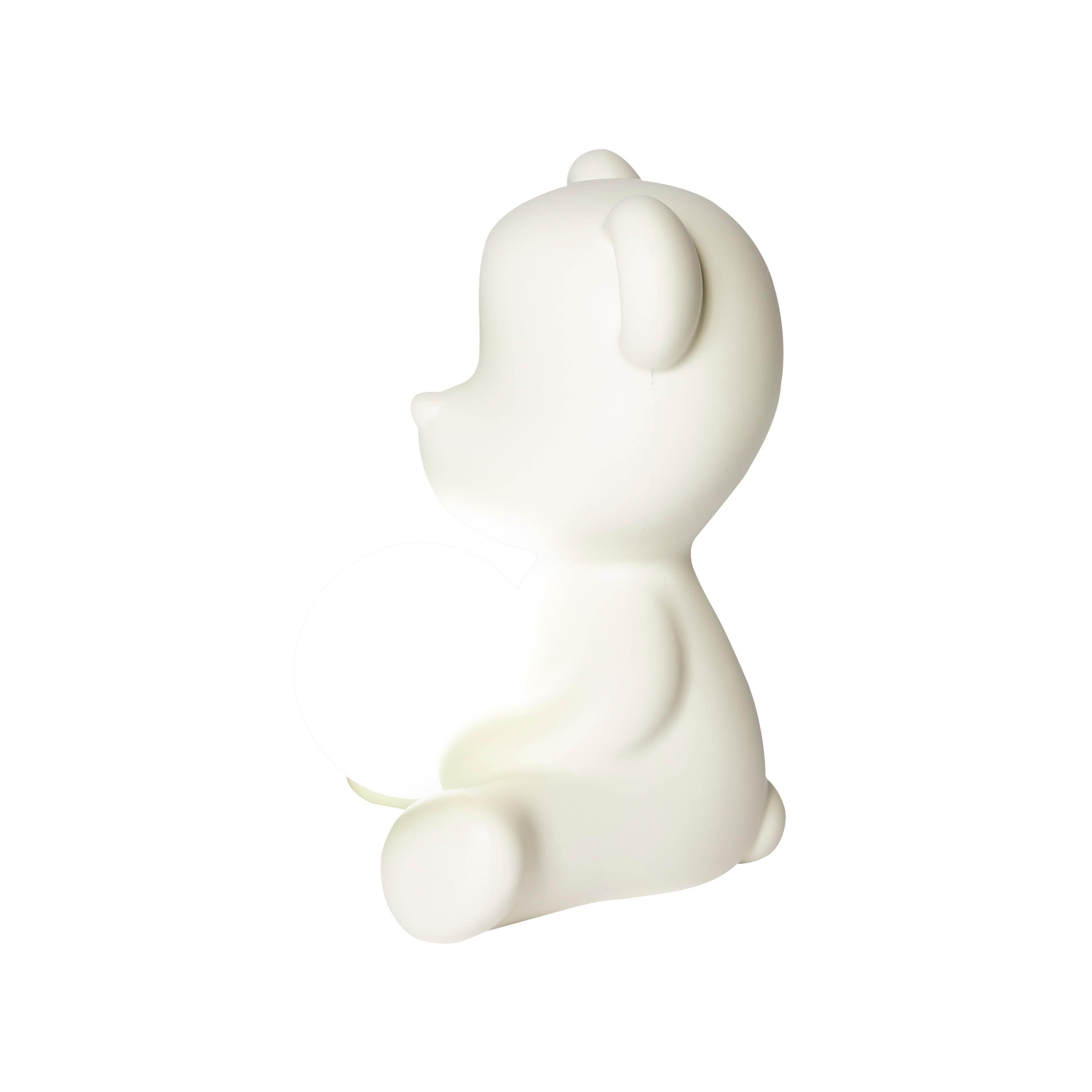 En vente : White Lampe de bureau moderne en forme d'ours Teddy, violet, vert, orange, rose, blanc, bleu, noir ou jaune 6