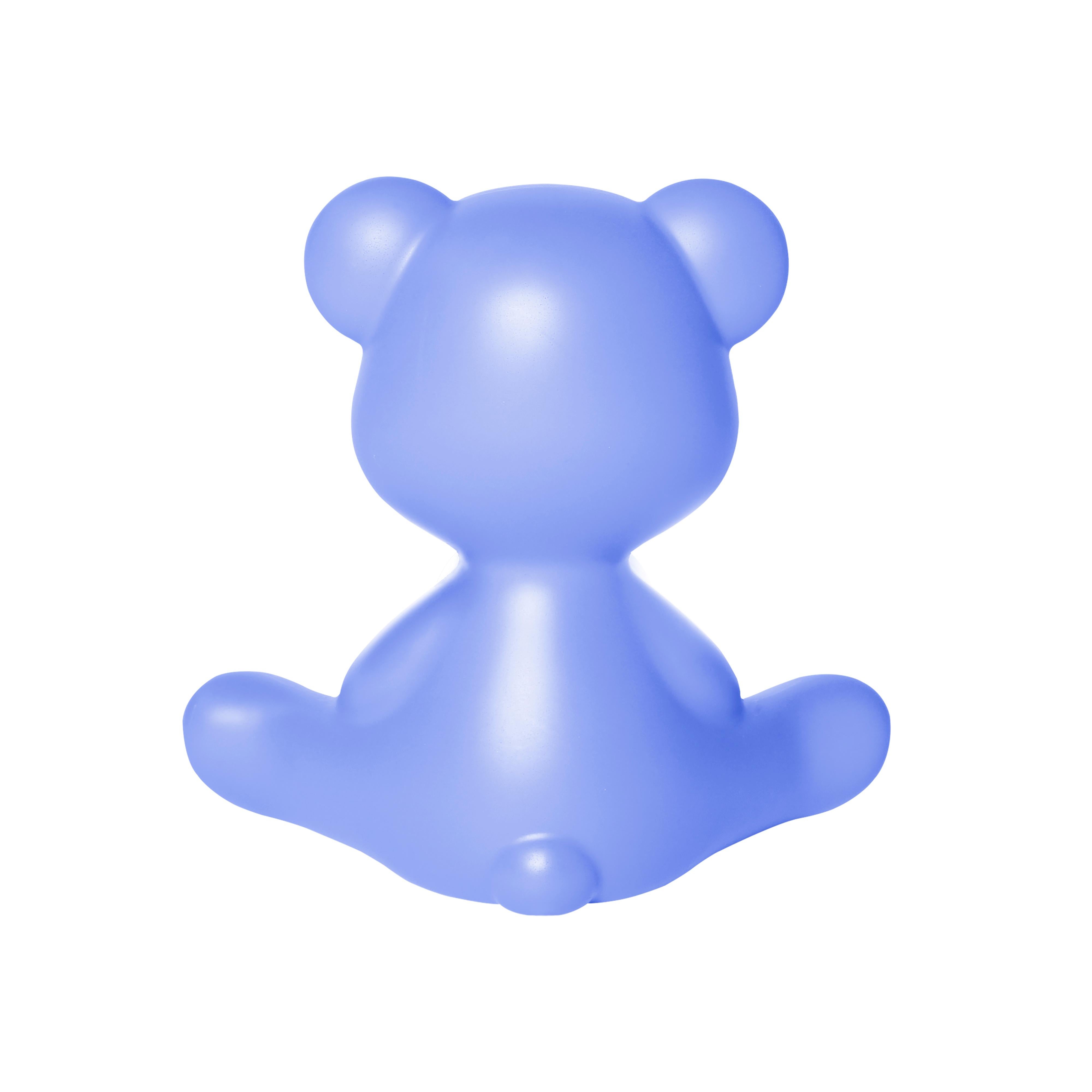 For Sale: Blue (Light Blue) Modern Purple Green Orange Pink White Blue Black or Yellow Teddy Bear Table Lamp 8