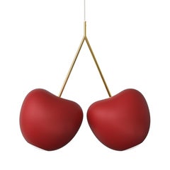 Modern Plastic Matte Black Cherry Pendant Decorative Lamp